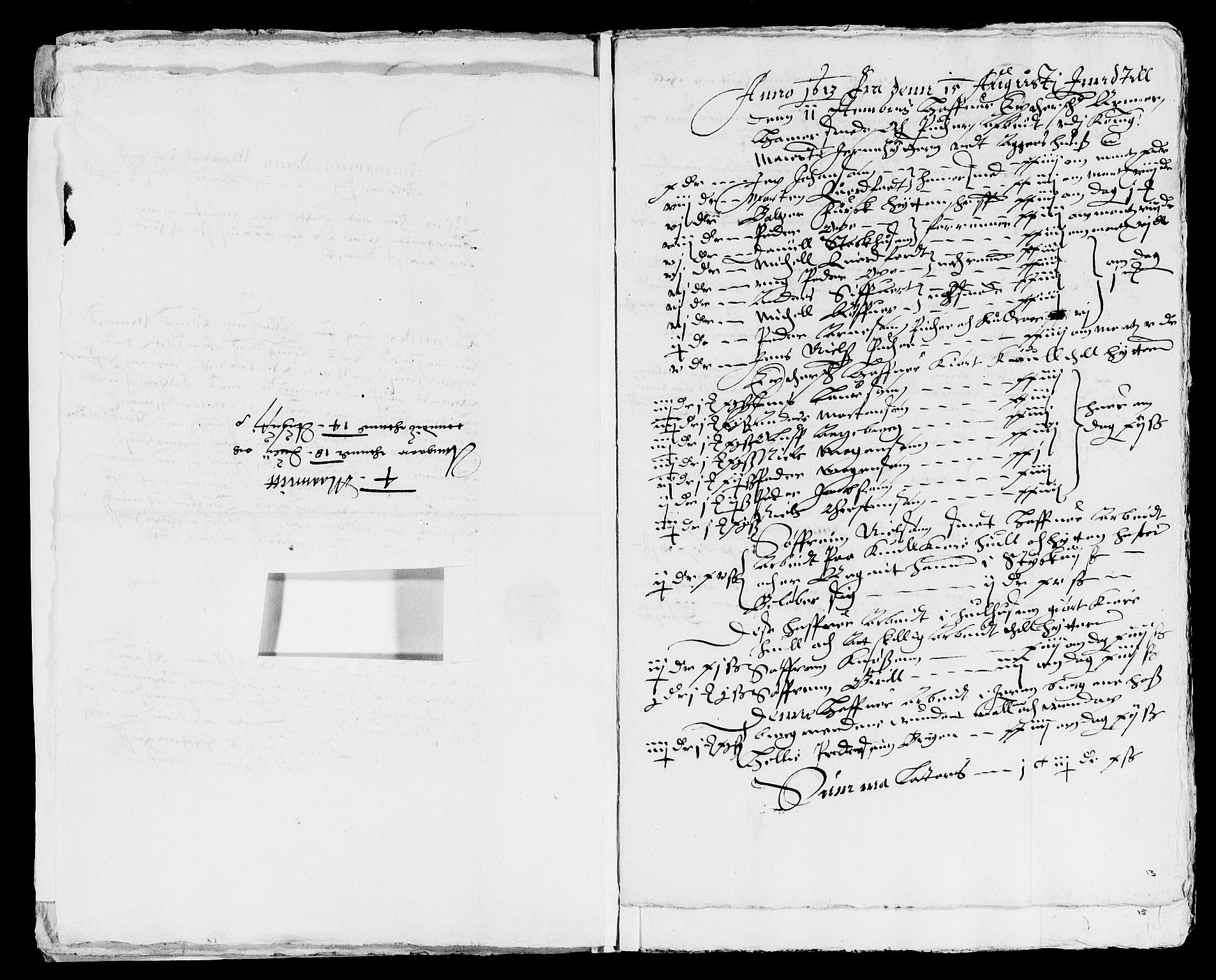 Rentekammeret inntil 1814, Reviderte regnskaper, Lensregnskaper, AV/RA-EA-5023/R/Rb/Rba/L0031: Akershus len, 1612-1613