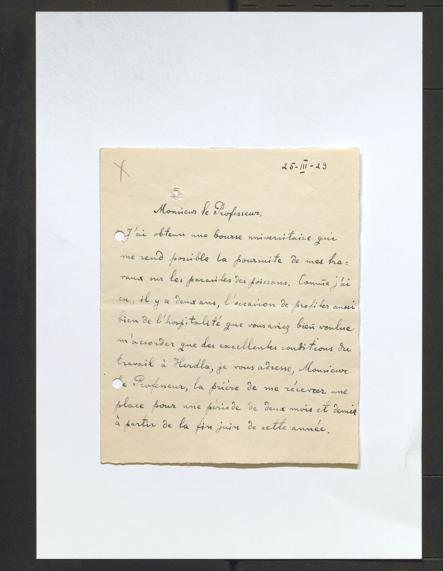 Bergens Museum, AV/SAB-A-17301/13/D/L0002: Korrespondanse , 1928-1940, s. 232