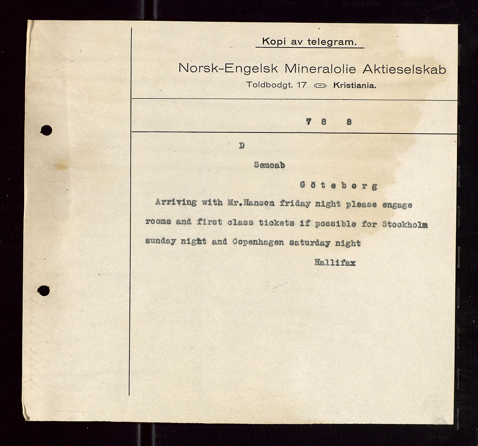 Pa 1521 - A/S Norske Shell, AV/SAST-A-101915/E/Ea/Eaa/L0005: Sjefskorrespondanse, 1918, s. 367