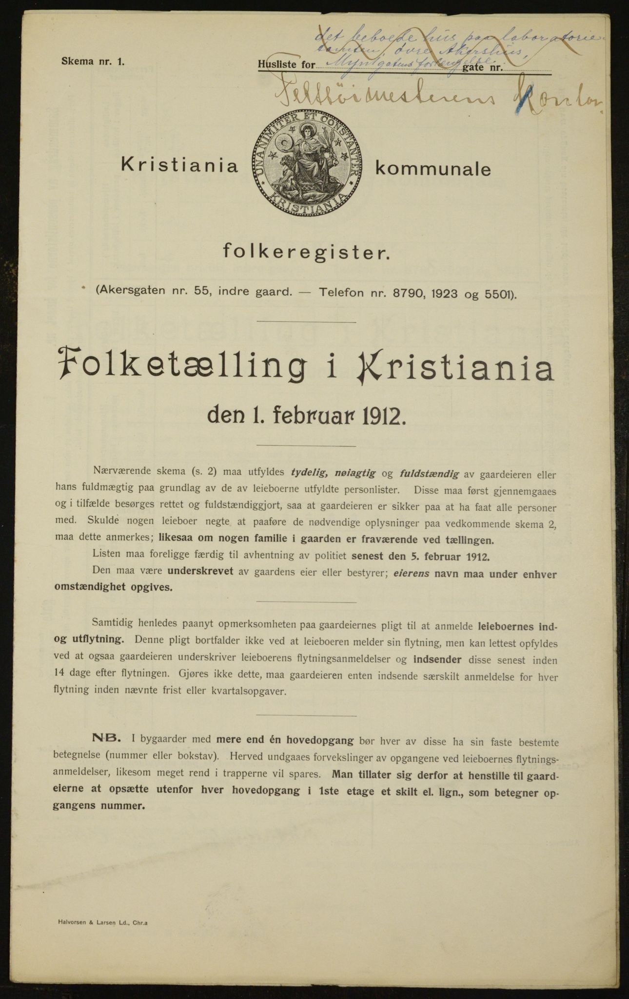 OBA, Kommunal folketelling 1.2.1912 for Kristiania, 1912, s. 24184