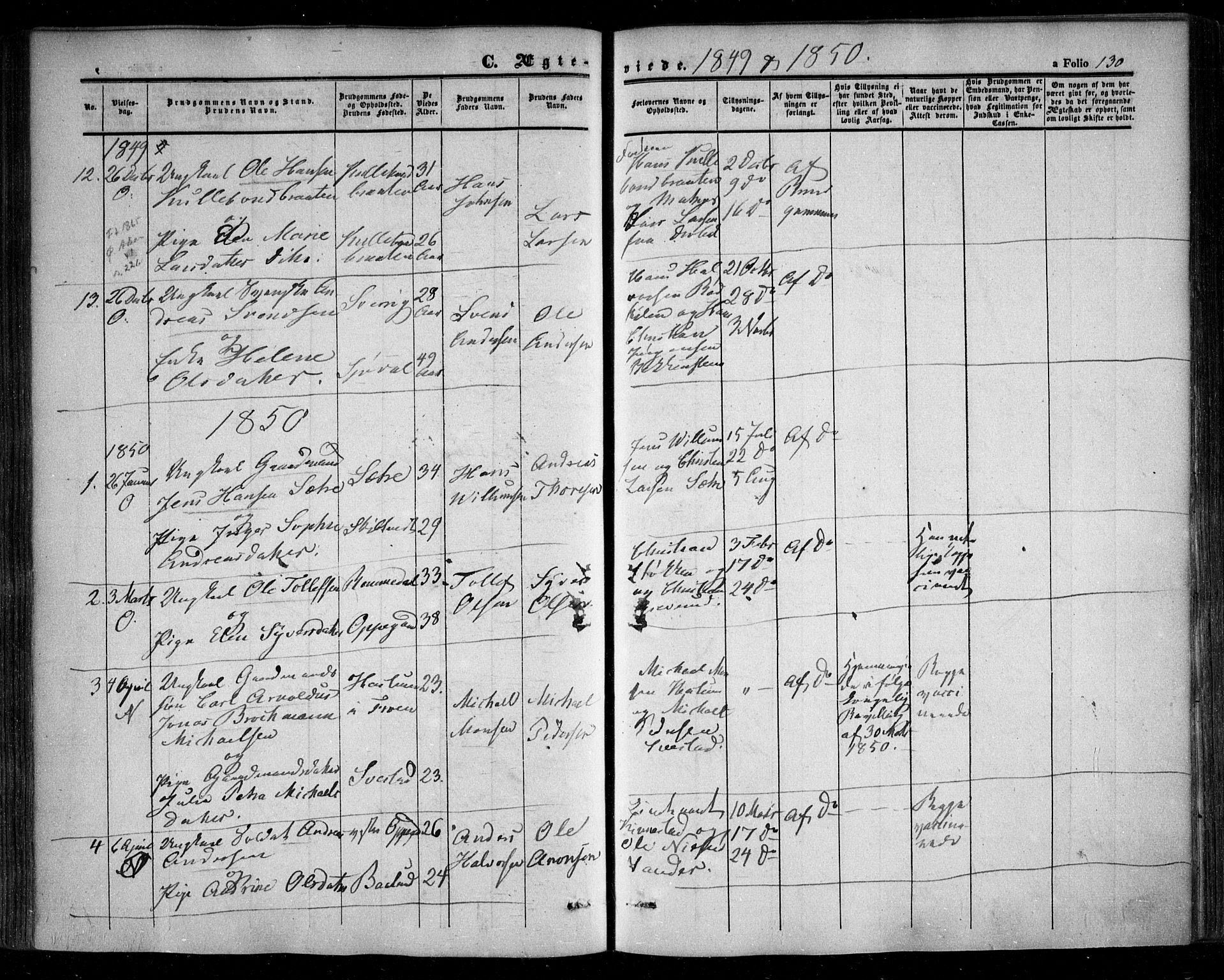 Nesodden prestekontor Kirkebøker, AV/SAO-A-10013/F/Fa/L0007: Ministerialbok nr. I 7, 1848-1868, s. 130