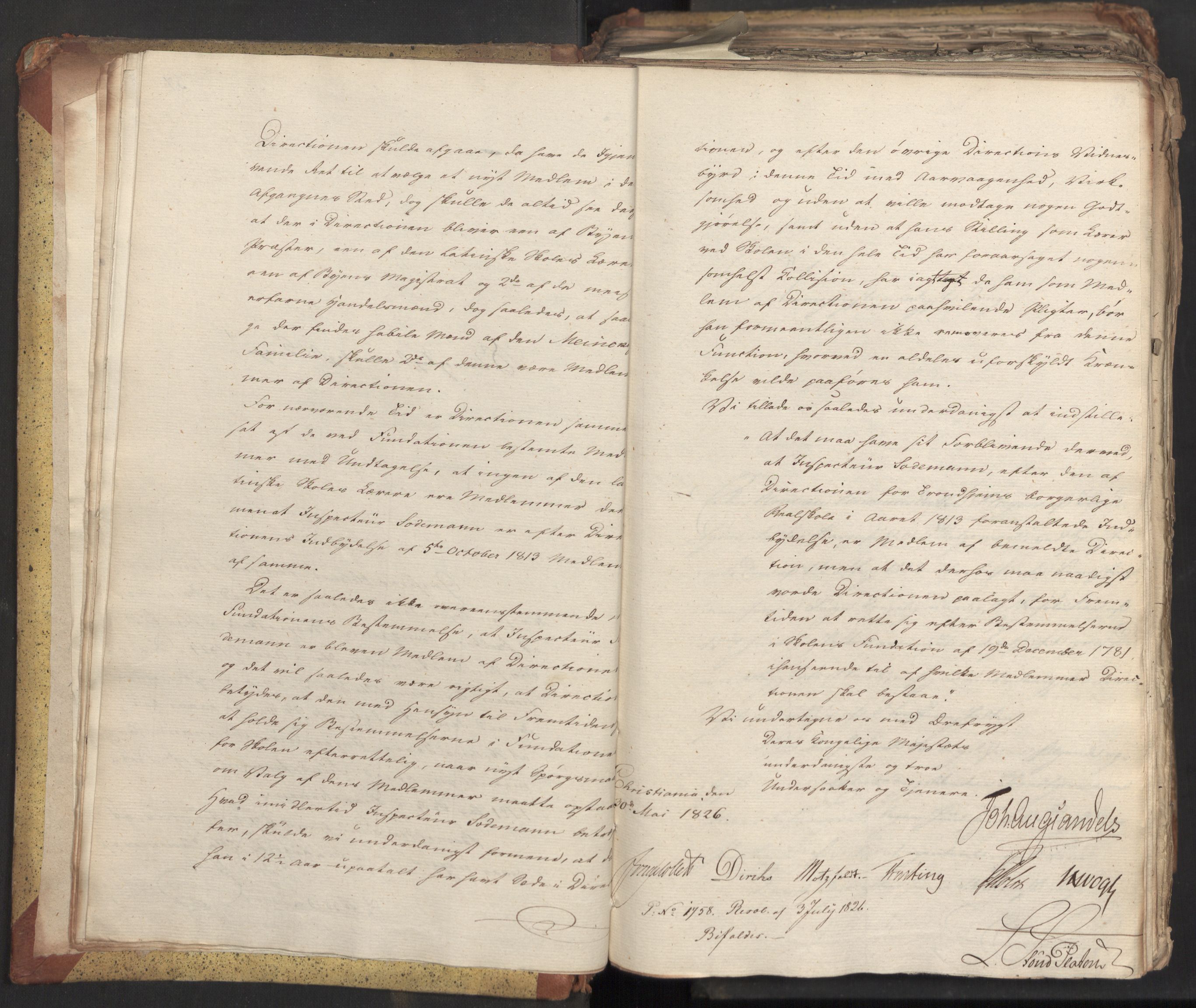 Statsrådsavdelingen i Stockholm, AV/RA-S-1003/D/Da/L0047: Regjeringsinnstillinger nr. 3501-3659, 1826, s. 16
