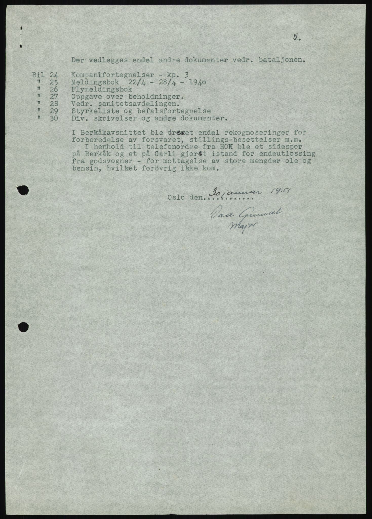 Forsvaret, Forsvarets krigshistoriske avdeling, RA/RAFA-2017/Y/Yb/L0112: II-C-11-506-507  -  5. Divisjon., 1940, s. 11