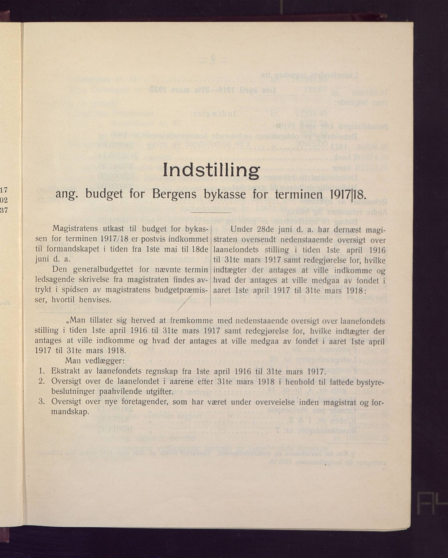 Bergen kommune. Formannskapet, BBA/A-0003/Ad/L0095: Bergens Kommuneforhandlinger, bind II, 1916-1917