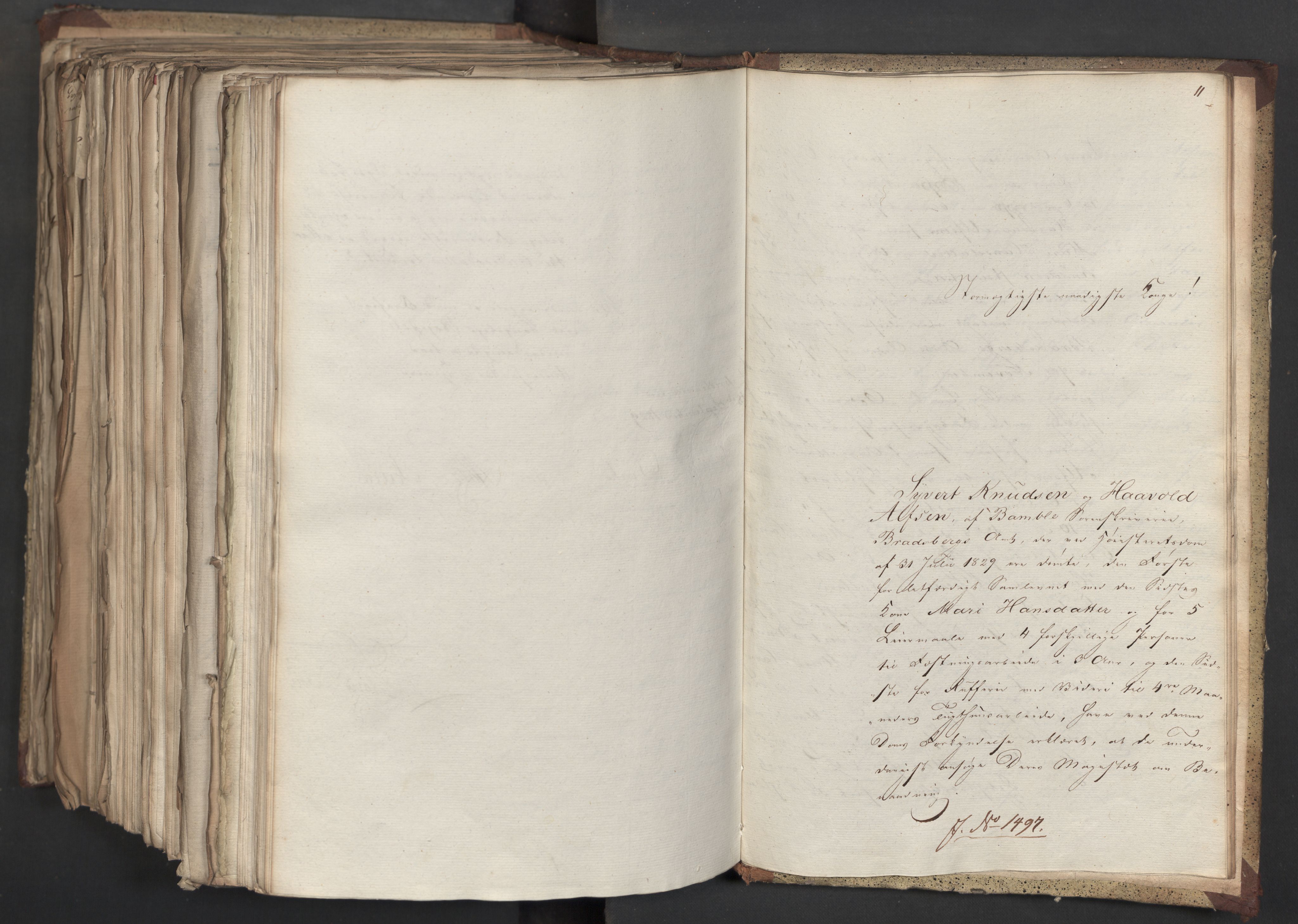 Statsrådsavdelingen i Stockholm, AV/RA-S-1003/D/Da/L0060: Regjeringsinnstillinger nr. 1276-1500, 1829, s. 783