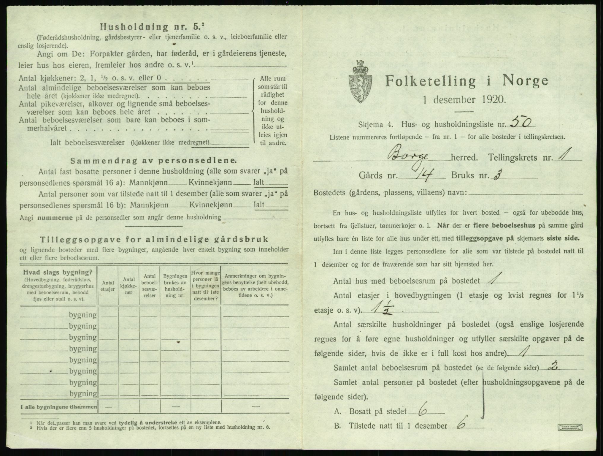SAT, Folketelling 1920 for 1862 Borge herred, 1920, s. 151