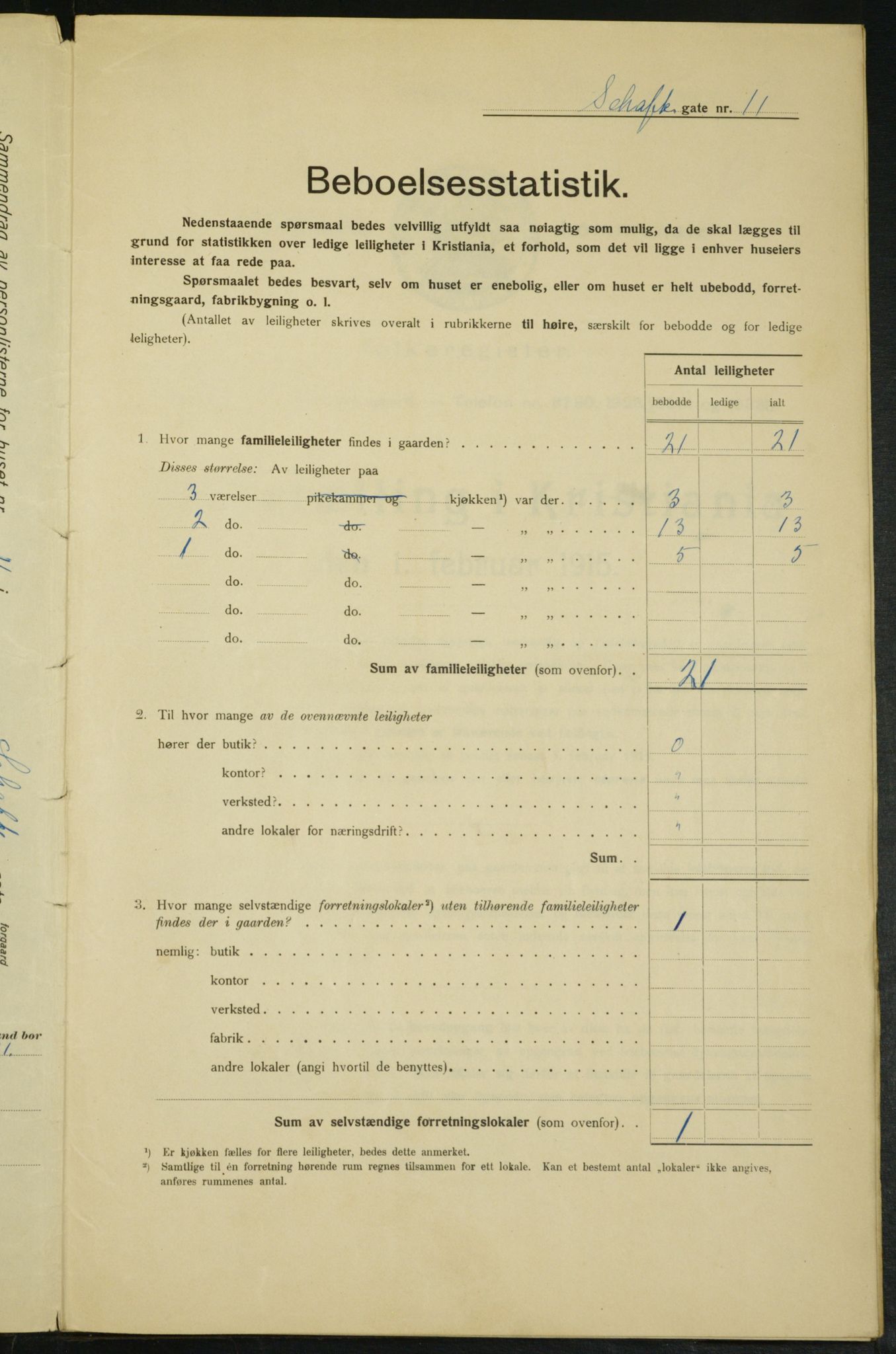 OBA, Kommunal folketelling 1.2.1915 for Kristiania, 1915, s. 88999