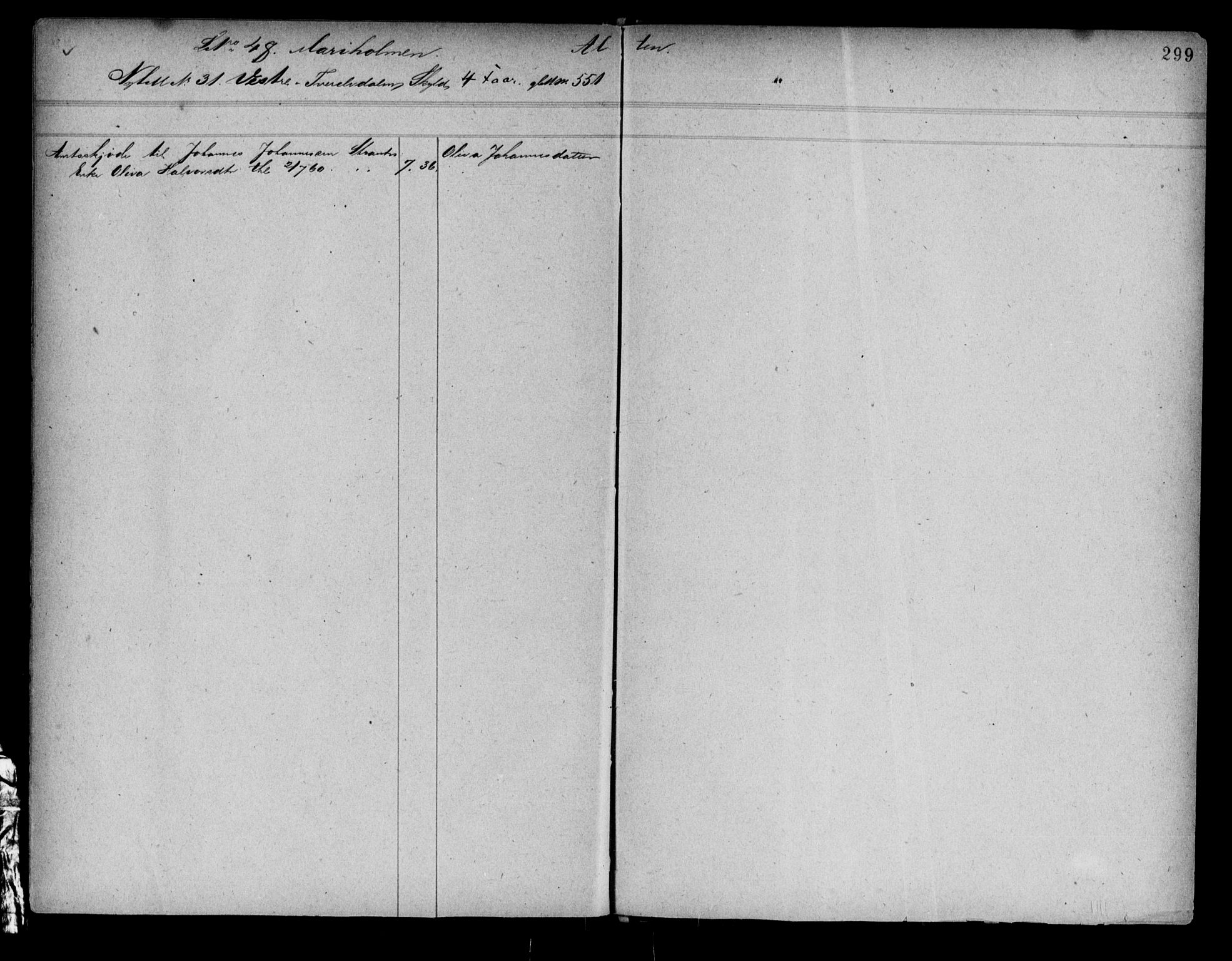 Alta fogderi/sorenskriveri, AV/SATØ-SATØ-5/1/K/Kb/Kba/L0007pantereg: Panteregister nr. 7, 1776, s. 299