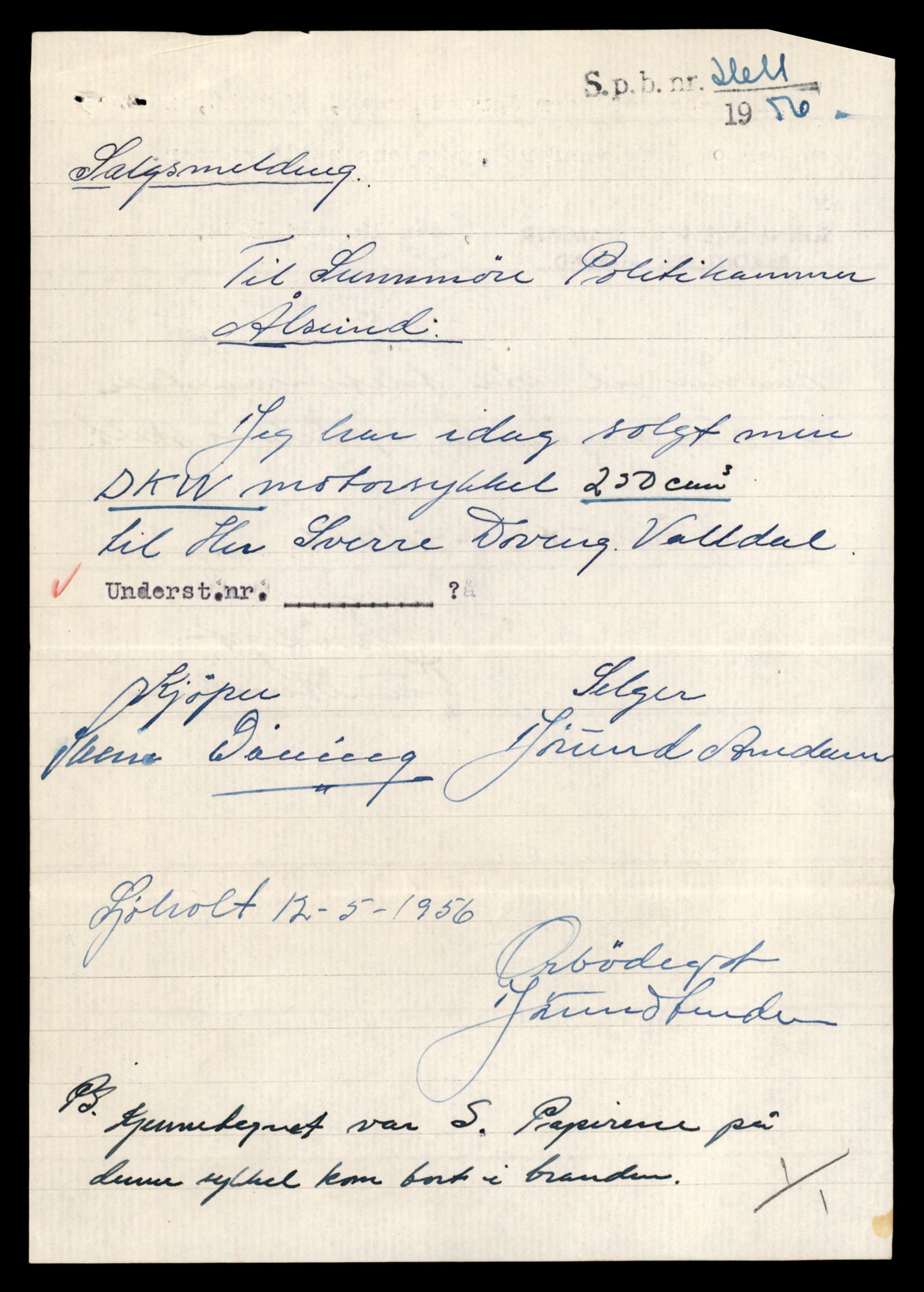 Møre og Romsdal vegkontor - Ålesund trafikkstasjon, AV/SAT-A-4099/F/Fe/L0031: Registreringskort for kjøretøy T 11800 - T 11996, 1927-1998, s. 1541
