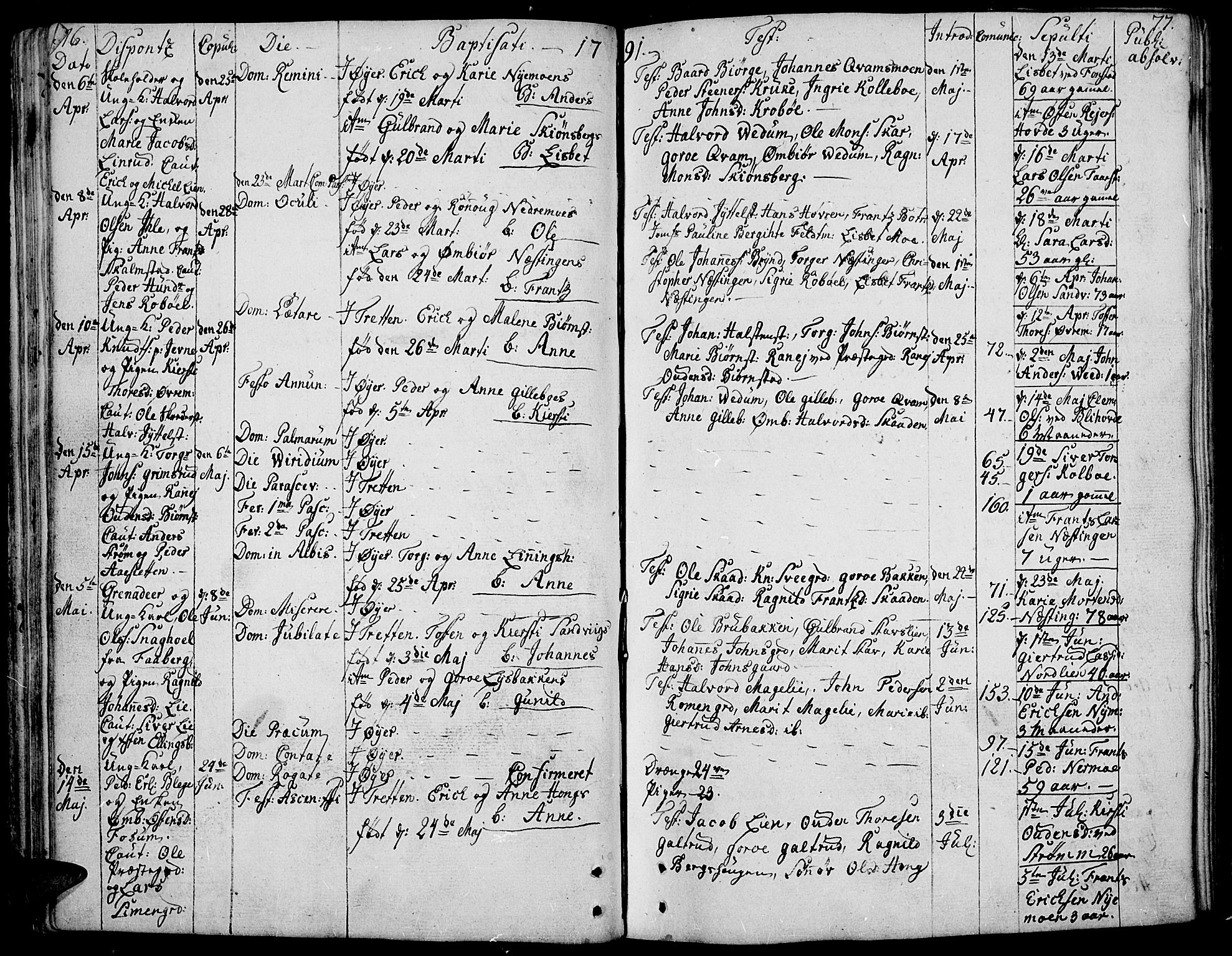 Øyer prestekontor, AV/SAH-PREST-084/H/Ha/Haa/L0003: Ministerialbok nr. 3, 1784-1824, s. 76-77