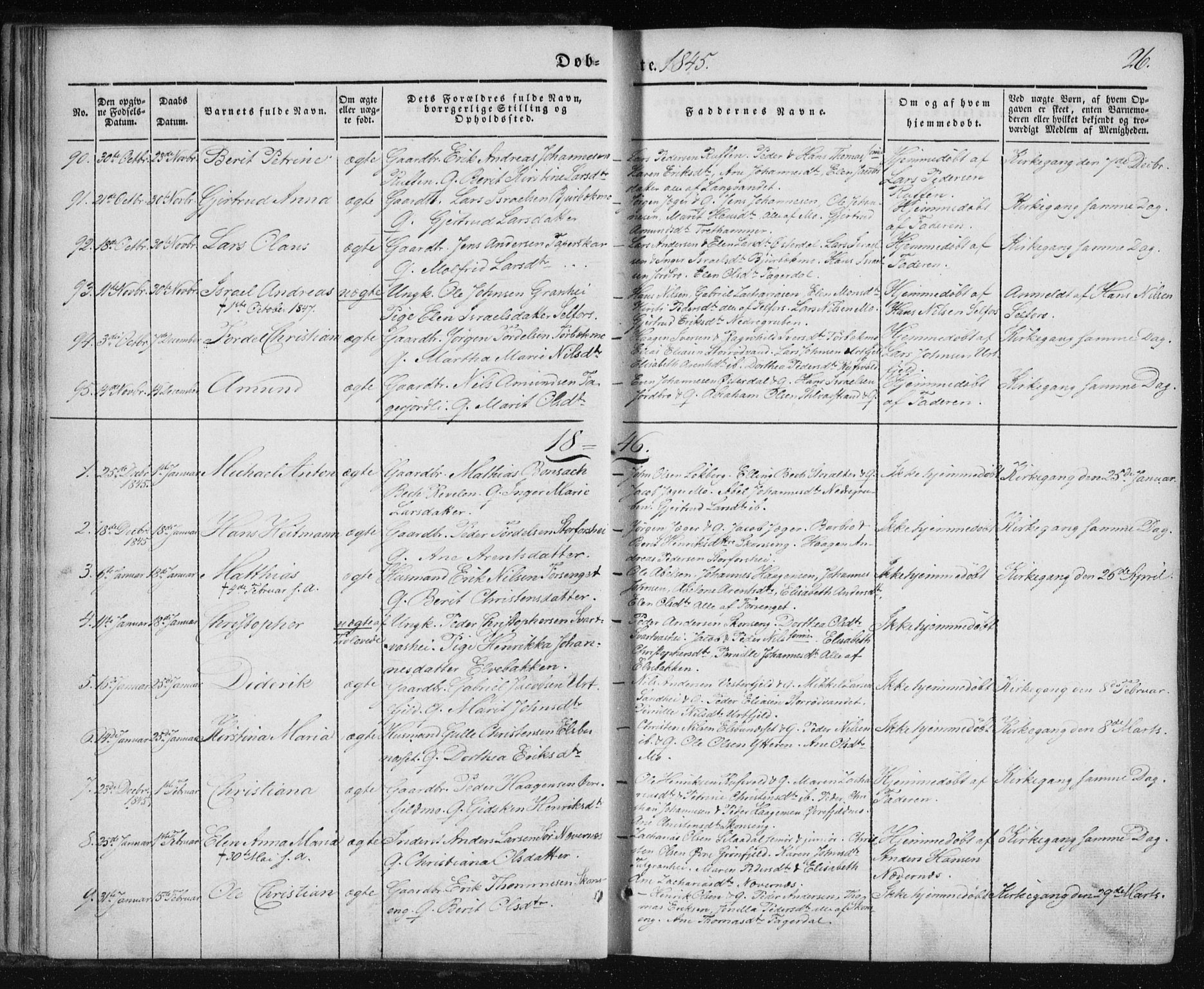 Ministerialprotokoller, klokkerbøker og fødselsregistre - Nordland, AV/SAT-A-1459/827/L0391: Ministerialbok nr. 827A03, 1842-1852, s. 26