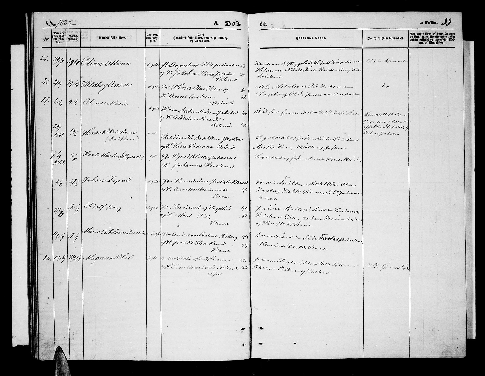 Ministerialprotokoller, klokkerbøker og fødselsregistre - Nordland, AV/SAT-A-1459/897/L1412: Klokkerbok nr. 897C02, 1867-1886, s. 33