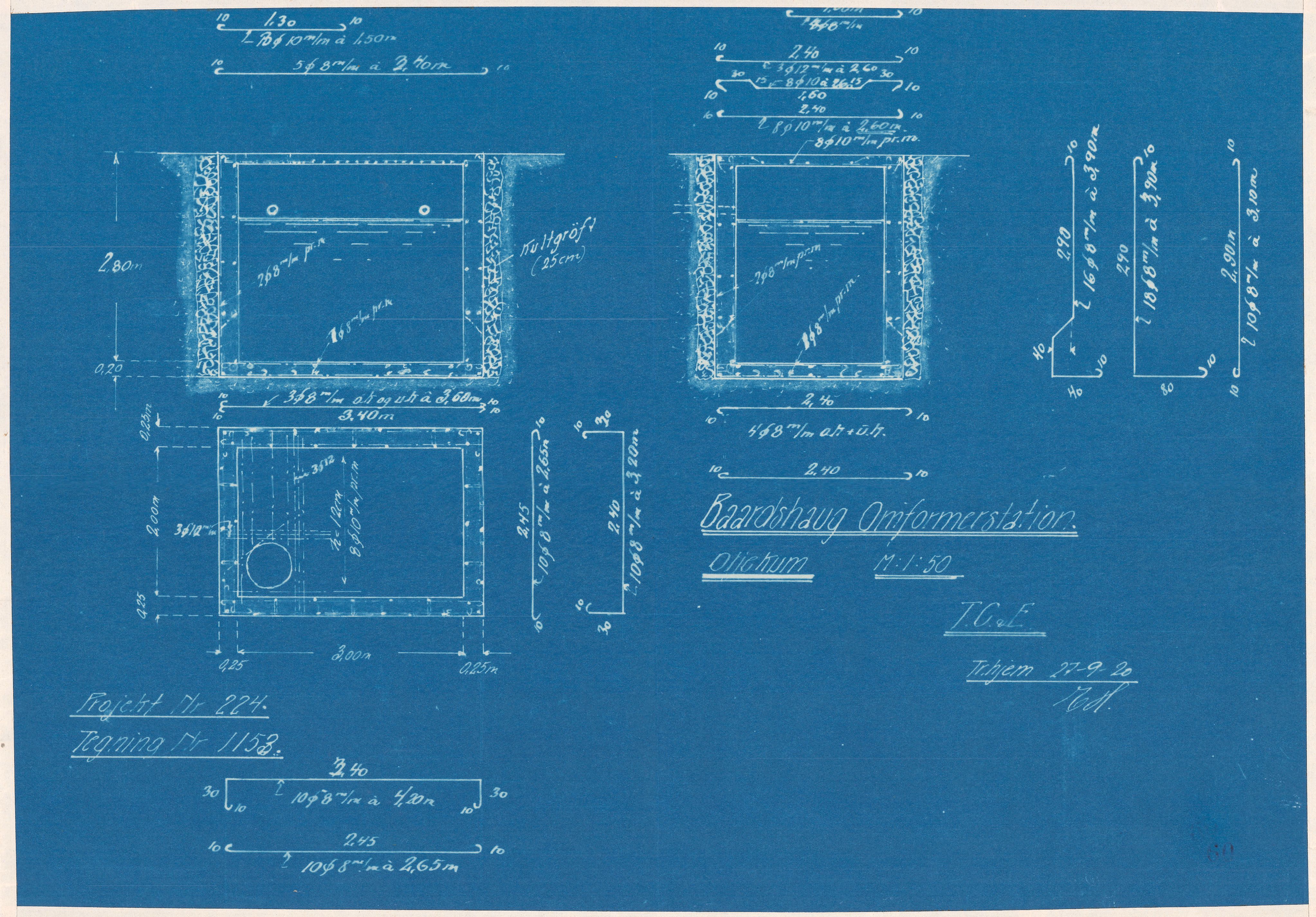 Chr. Salvesen og Chr. Thams Communications Aktieselskab, MIST/OI-A-6006/T/0002/0230/0001/0060 / Tegninger og kart, 1920
