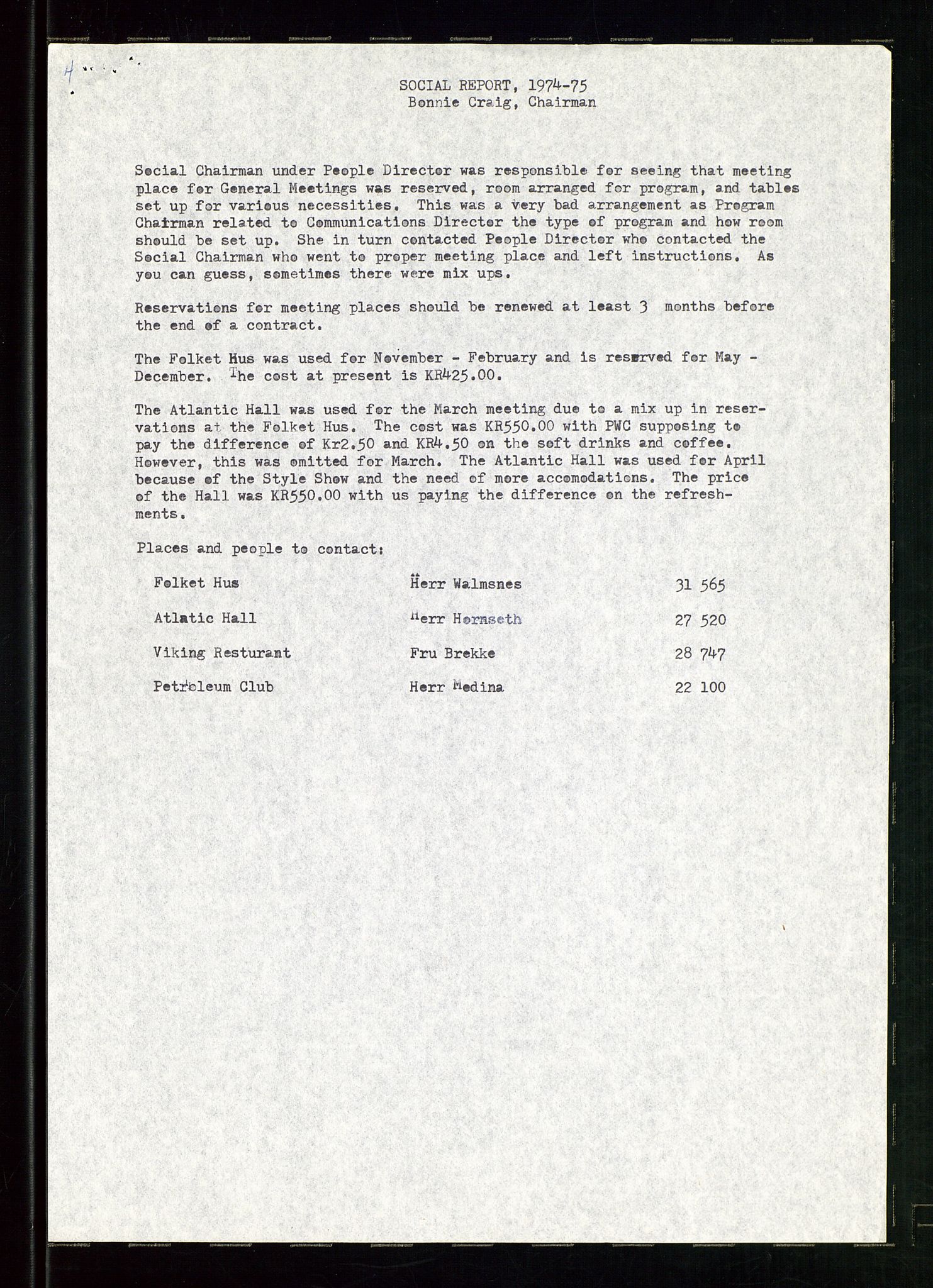 PA 1547 - Petroleum Wives Club, AV/SAST-A-101974/D/Da/L0001: President's file, 1975-1980