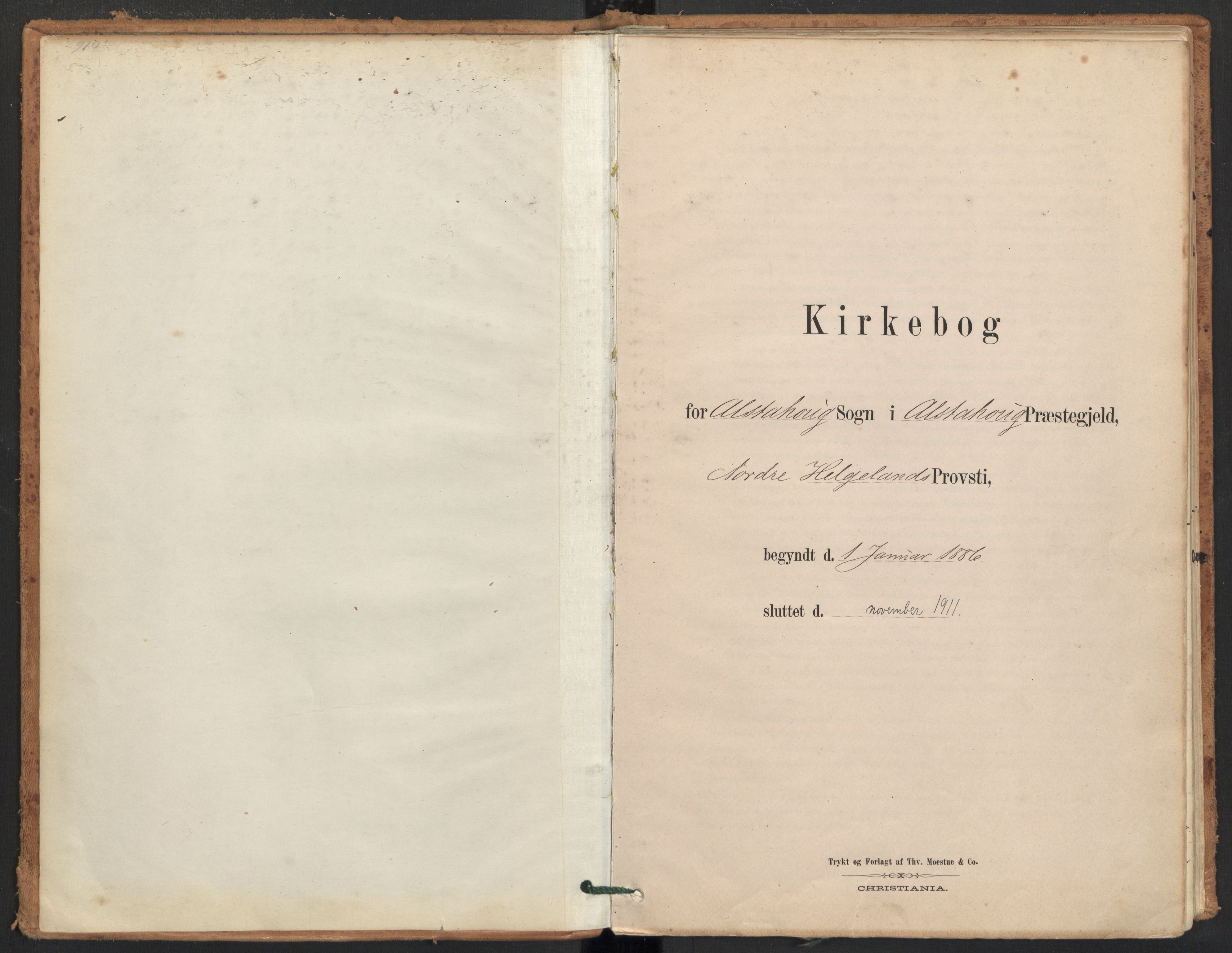 Ministerialprotokoller, klokkerbøker og fødselsregistre - Nordland, AV/SAT-A-1459/830/L0453: Ministerialbok nr. 830A17, 1886-1911