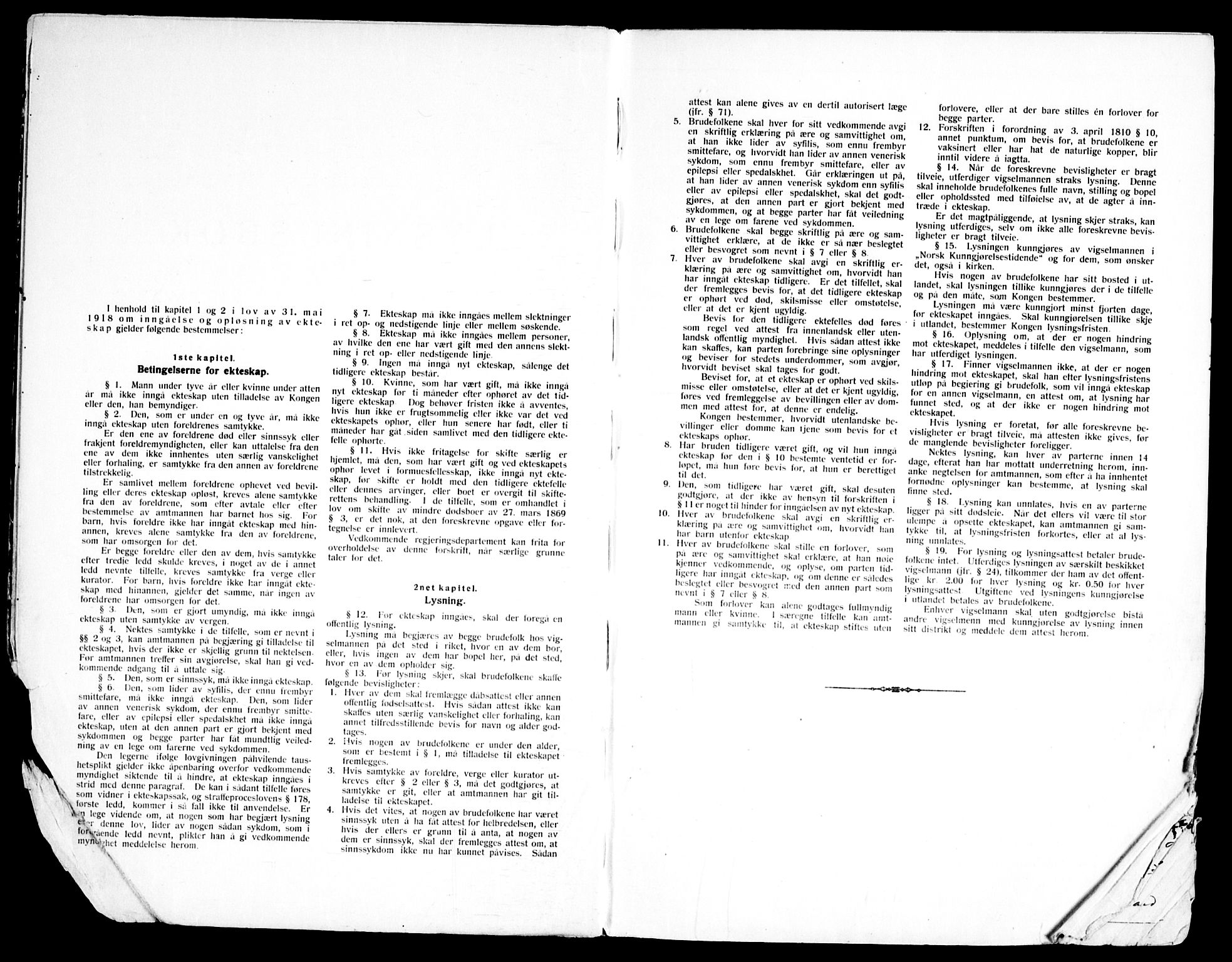 Grefsen prestekontor Kirkebøker, AV/SAO-A-10237a/H/Ha/L0001: Lysningsprotokoll nr. 1, 1933-1950