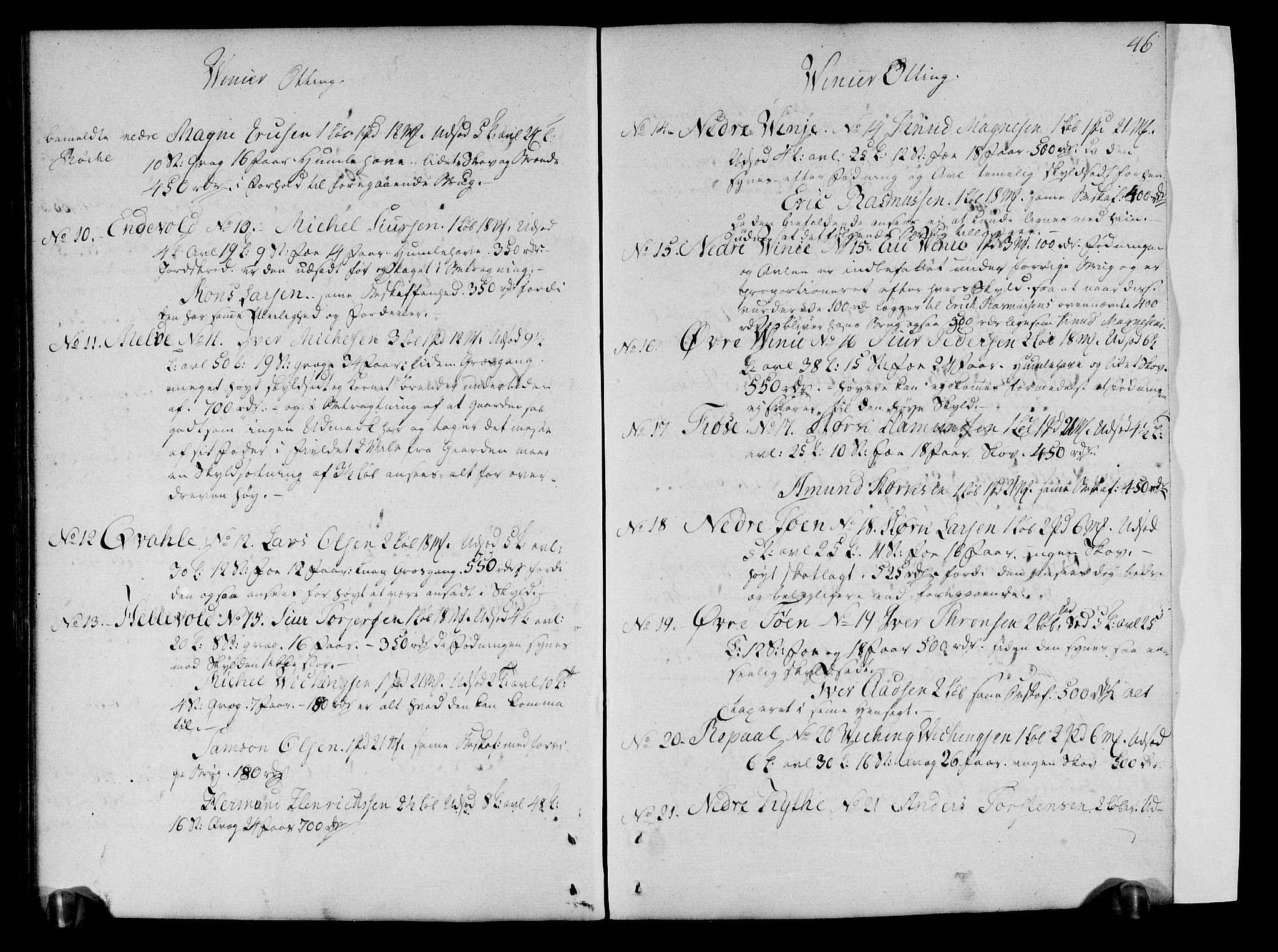 Rentekammeret inntil 1814, Realistisk ordnet avdeling, RA/EA-4070/N/Ne/Nea/L0110: Nordhordland og Voss fogderi. Deliberasjonsprotokoll, 1803, s. 51