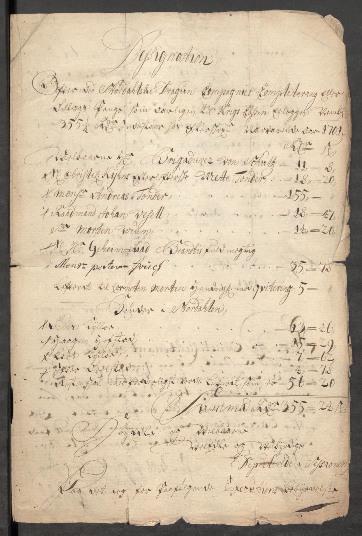 Rentekammeret inntil 1814, Reviderte regnskaper, Fogderegnskap, AV/RA-EA-4092/R62/L4193: Fogderegnskap Stjørdal og Verdal, 1701-1702, s. 198