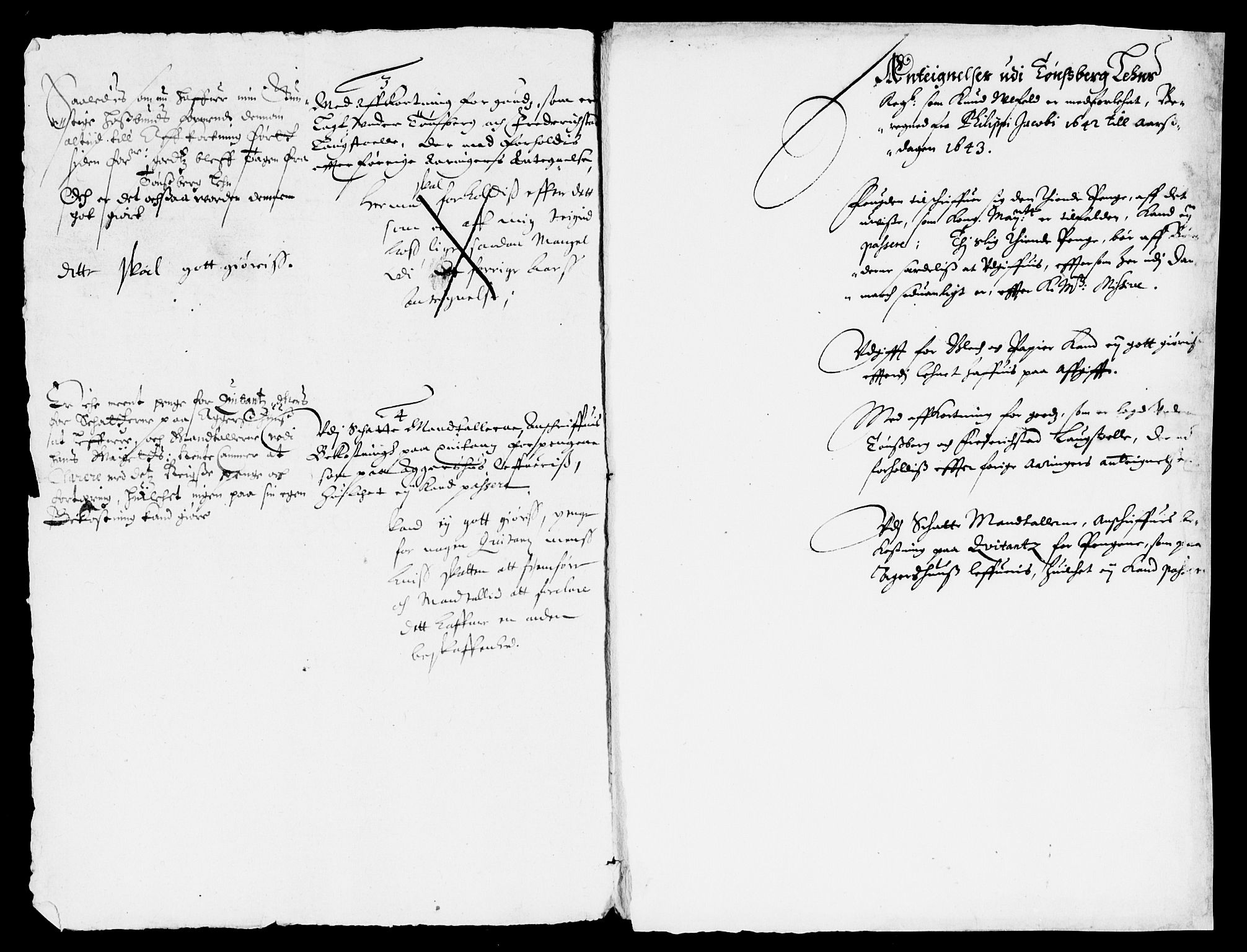 Rentekammeret inntil 1814, Reviderte regnskaper, Lensregnskaper, AV/RA-EA-5023/R/Rb/Rbo/L0024: Tønsberg len, 1642-1644