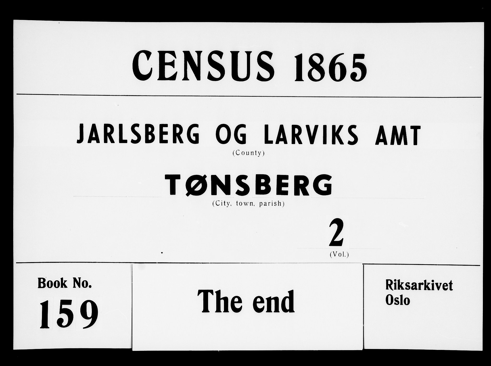 RA, Folketelling 1865 for 0705P Tønsberg prestegjeld, 1865, s. 727