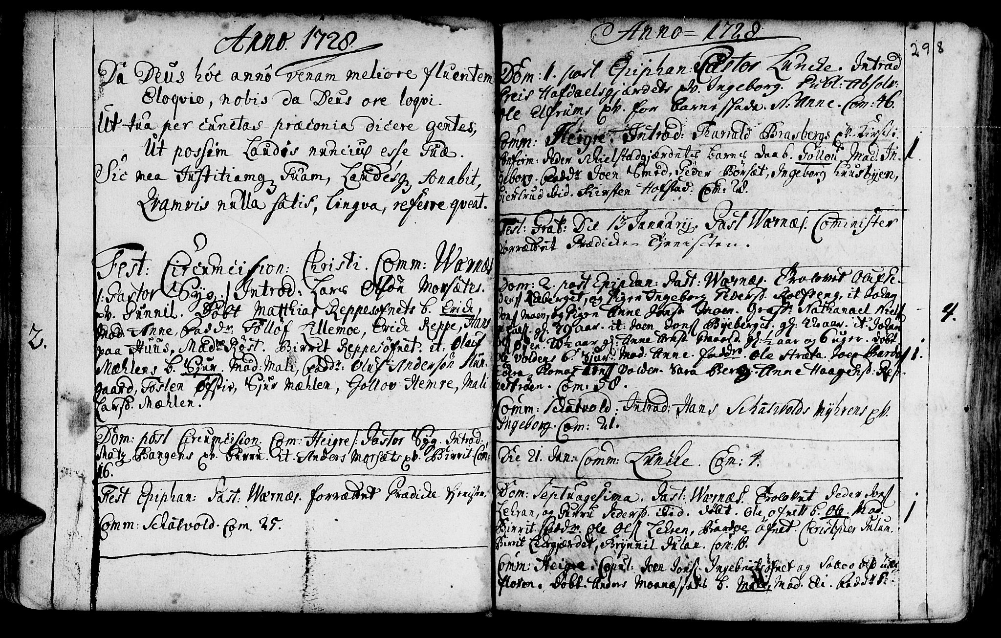 Ministerialprotokoller, klokkerbøker og fødselsregistre - Nord-Trøndelag, AV/SAT-A-1458/709/L0054: Ministerialbok nr. 709A02, 1714-1738, s. 297-298