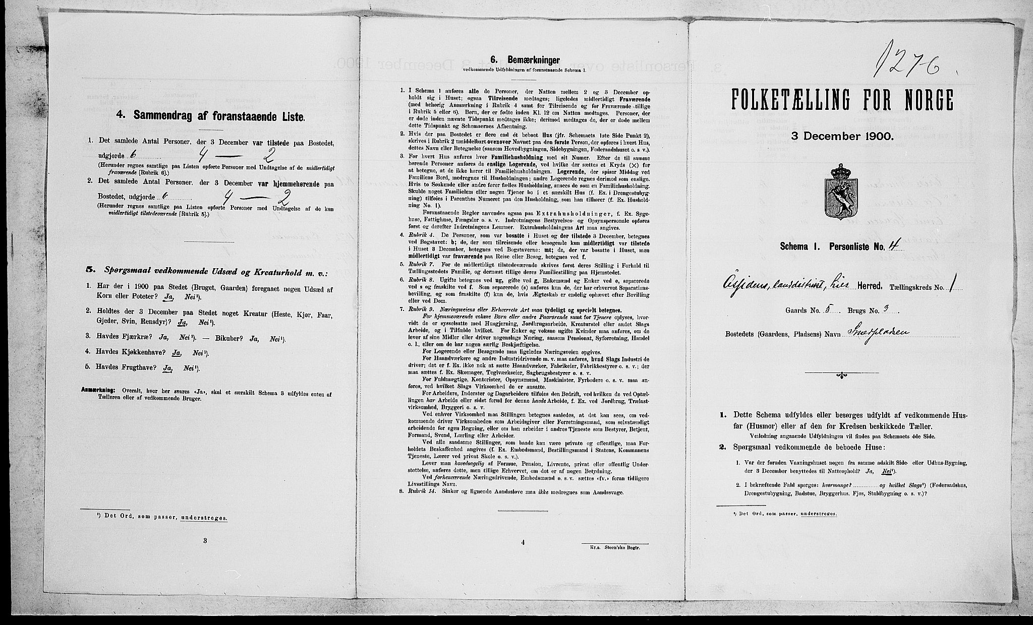 RA, Folketelling 1900 for 0626 Lier herred, 1900, s. 49