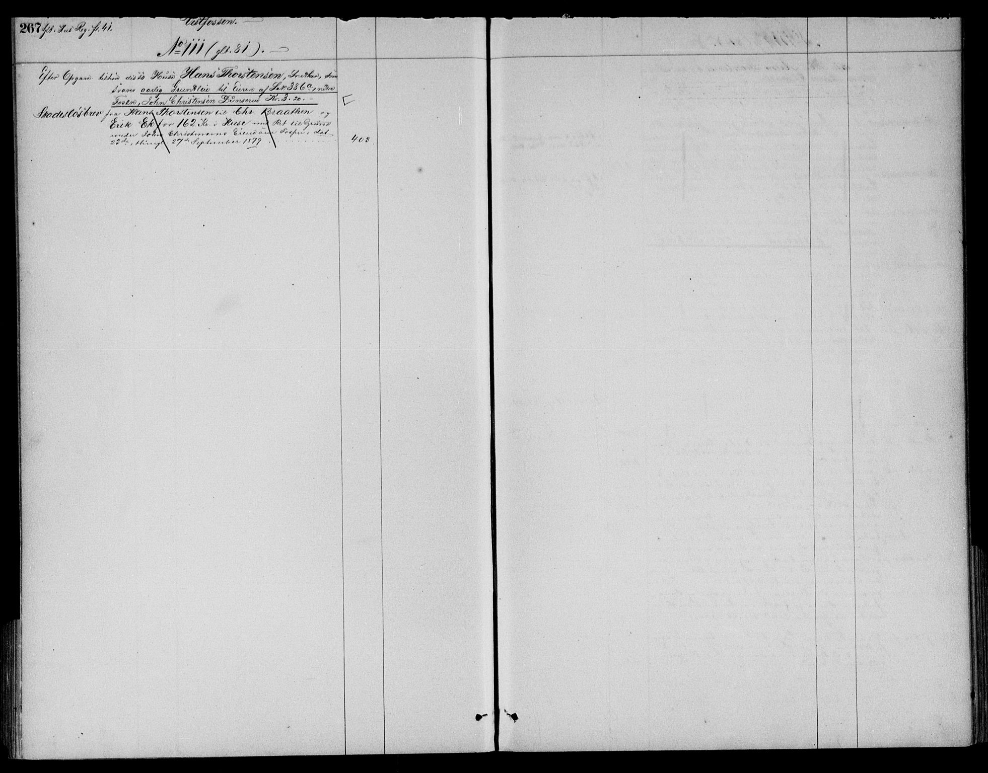 Eiker, Modum og Sigdal sorenskriveri, AV/SAKO-A-123/G/Gb/Gbd/L0002: Panteregister nr. IV 2, s. 267