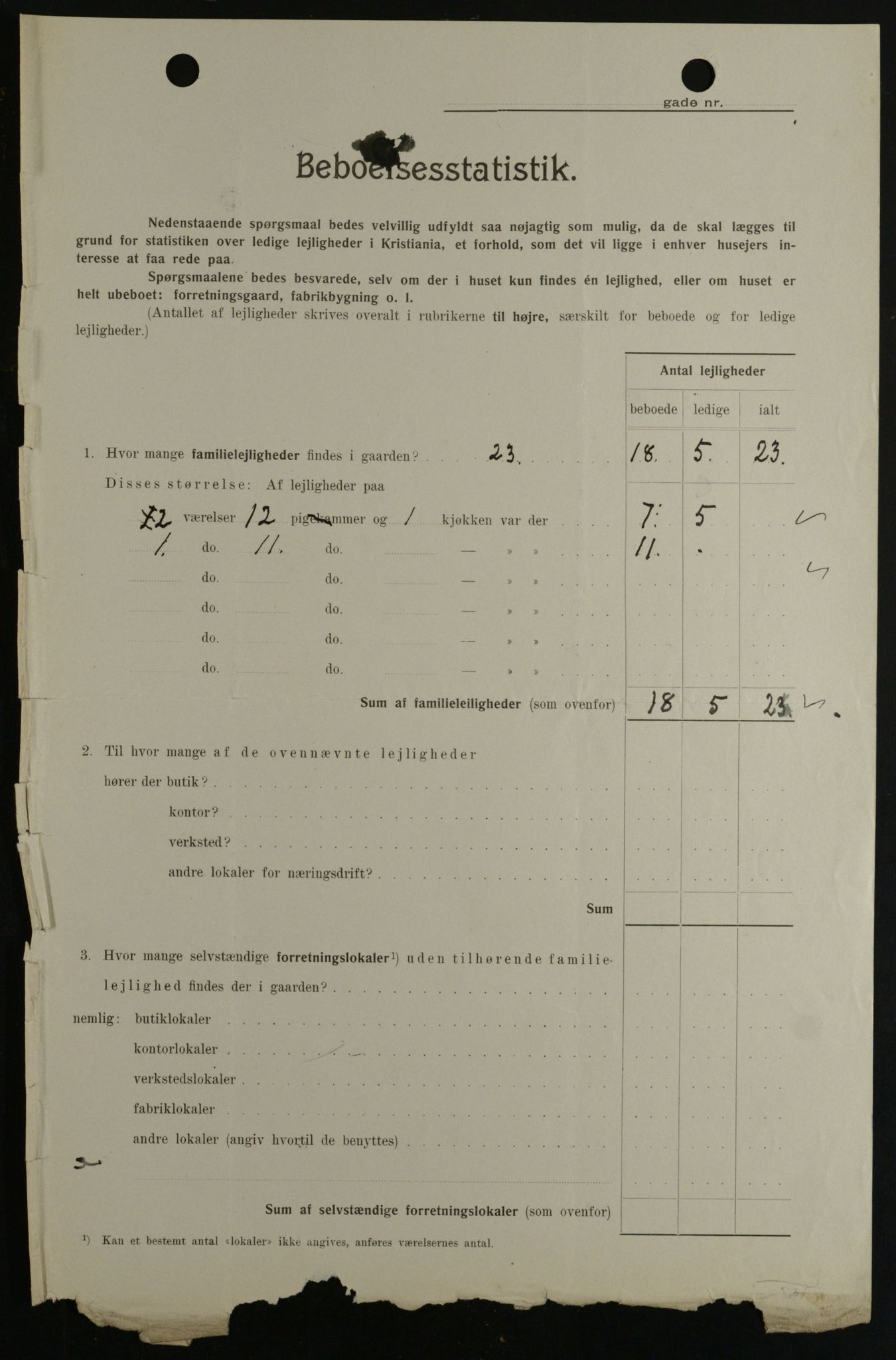 OBA, Kommunal folketelling 1.2.1908 for Kristiania kjøpstad, 1908, s. 31711