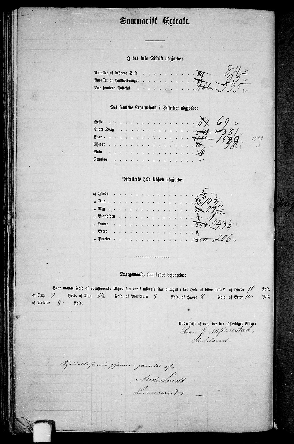 RA, Folketelling 1865 for 1123P Høyland prestegjeld, 1865, s. 97