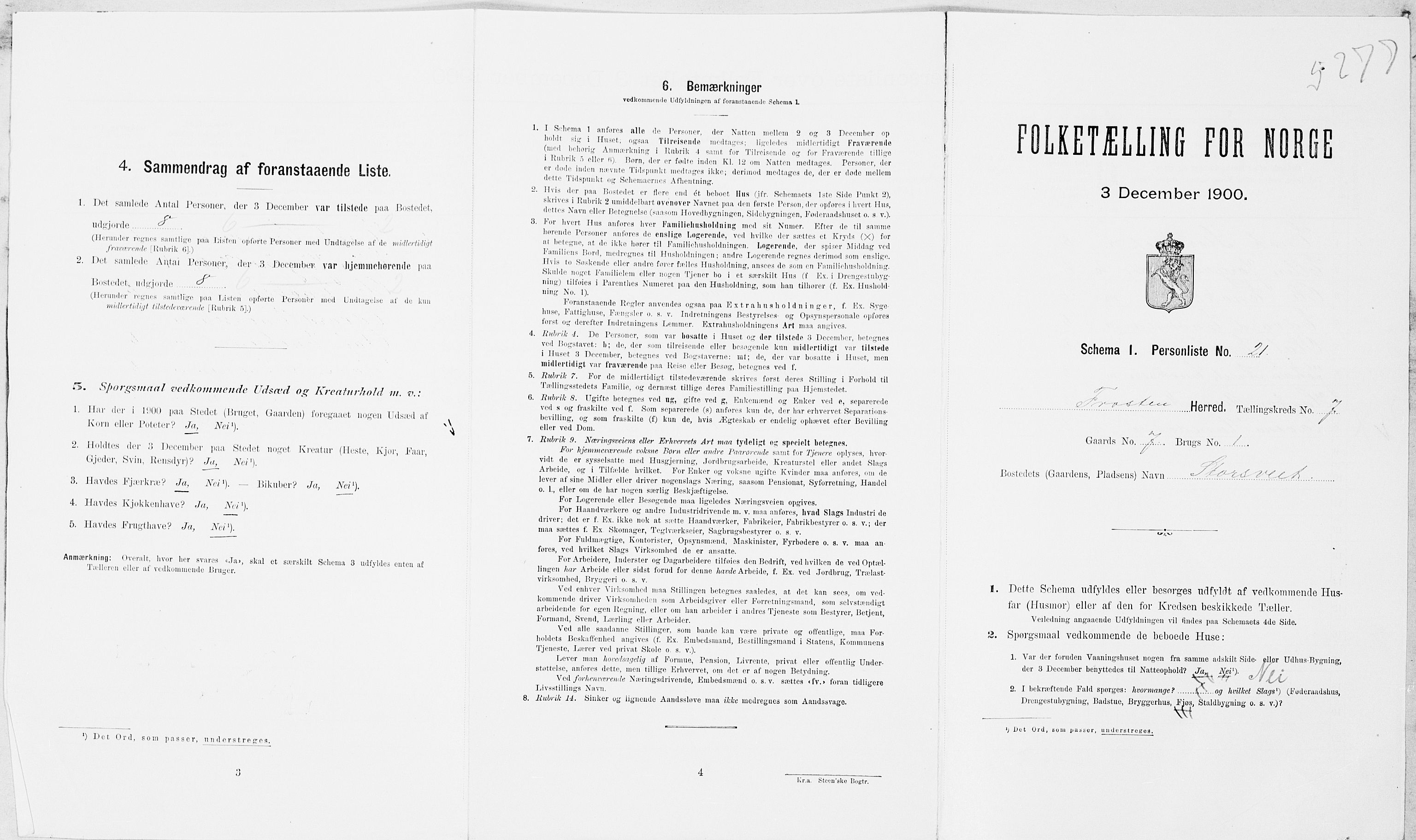 SAT, Folketelling 1900 for 1717 Frosta herred, 1900, s. 857