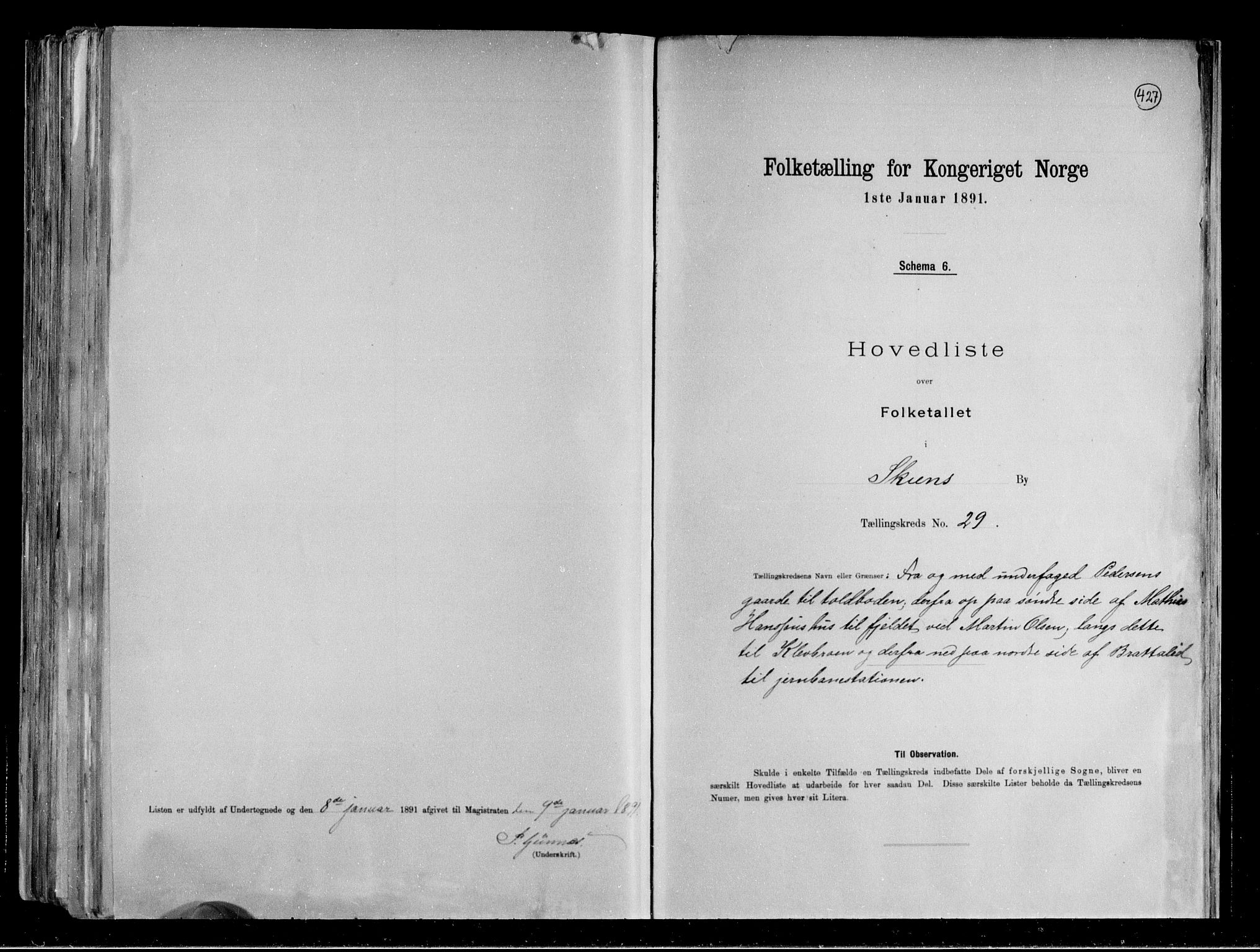 RA, Folketelling 1891 for 0806 Skien kjøpstad, 1891, s. 65