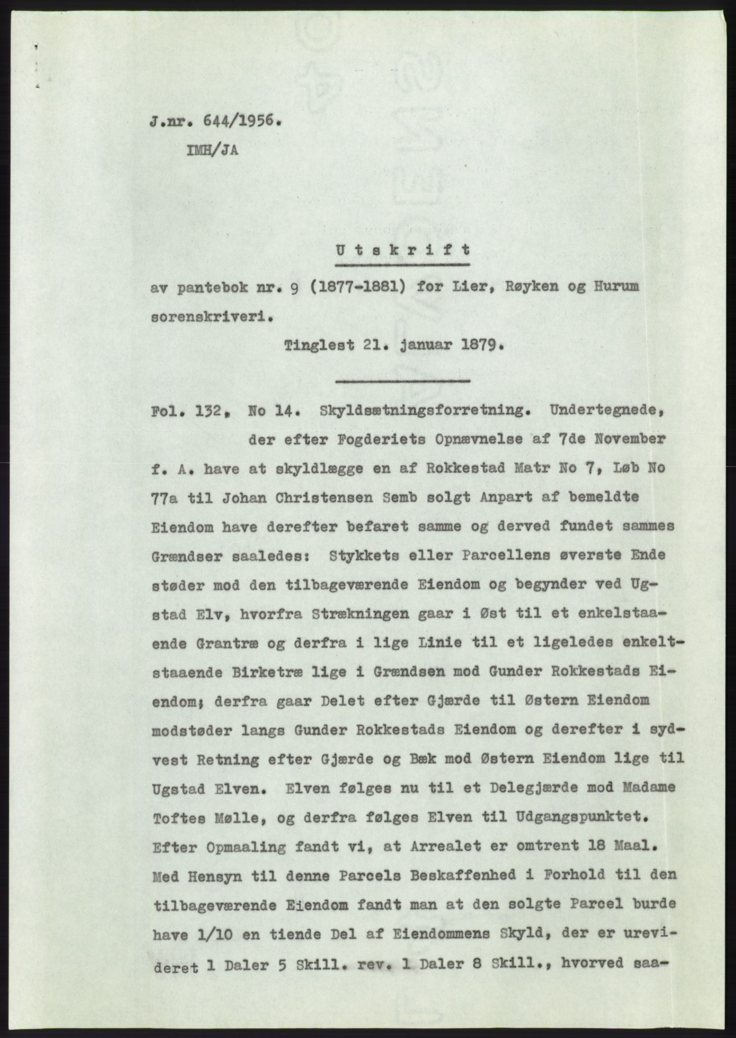 Statsarkivet i Kongsberg, SAKO/A-0001, 1956, s. 224