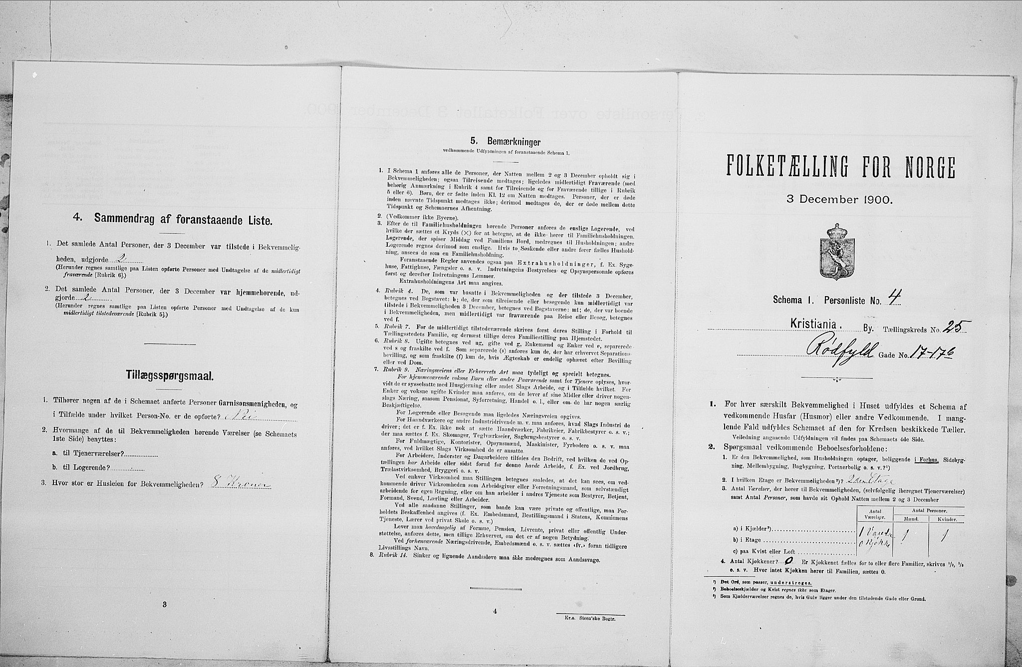 SAO, Folketelling 1900 for 0301 Kristiania kjøpstad, 1900, s. 77495