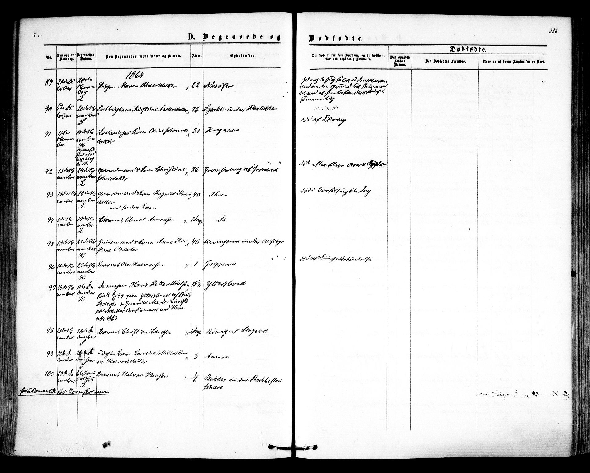 Høland prestekontor Kirkebøker, AV/SAO-A-10346a/F/Fa/L0011: Ministerialbok nr. I 11, 1862-1869, s. 336