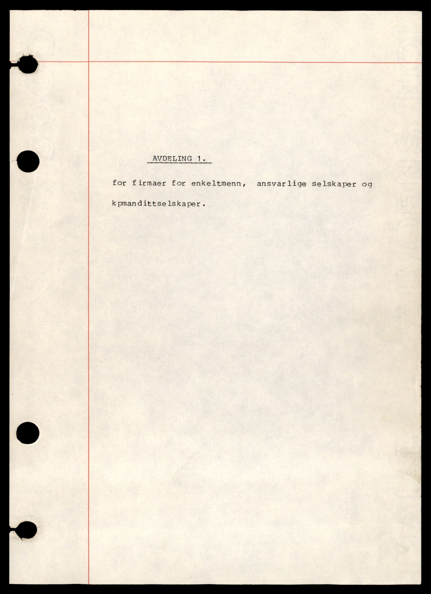 Vesterålen sorenskriveri, SAT/A-4180/4/J/Jc/Jca/L0001: Enkeltmannforetak, A-J, 1944-1990, s. 1
