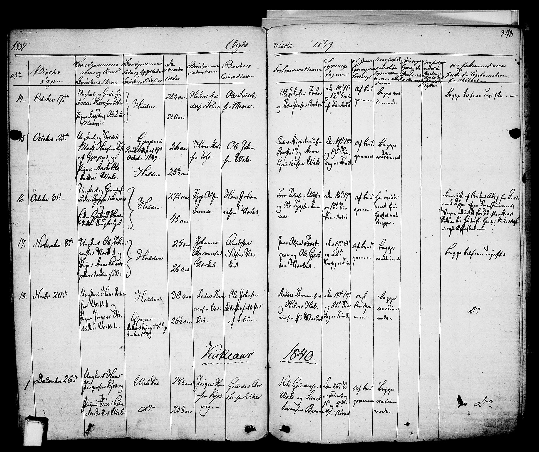 Holla kirkebøker, AV/SAKO-A-272/F/Fa/L0004: Ministerialbok nr. 4, 1830-1848, s. 348