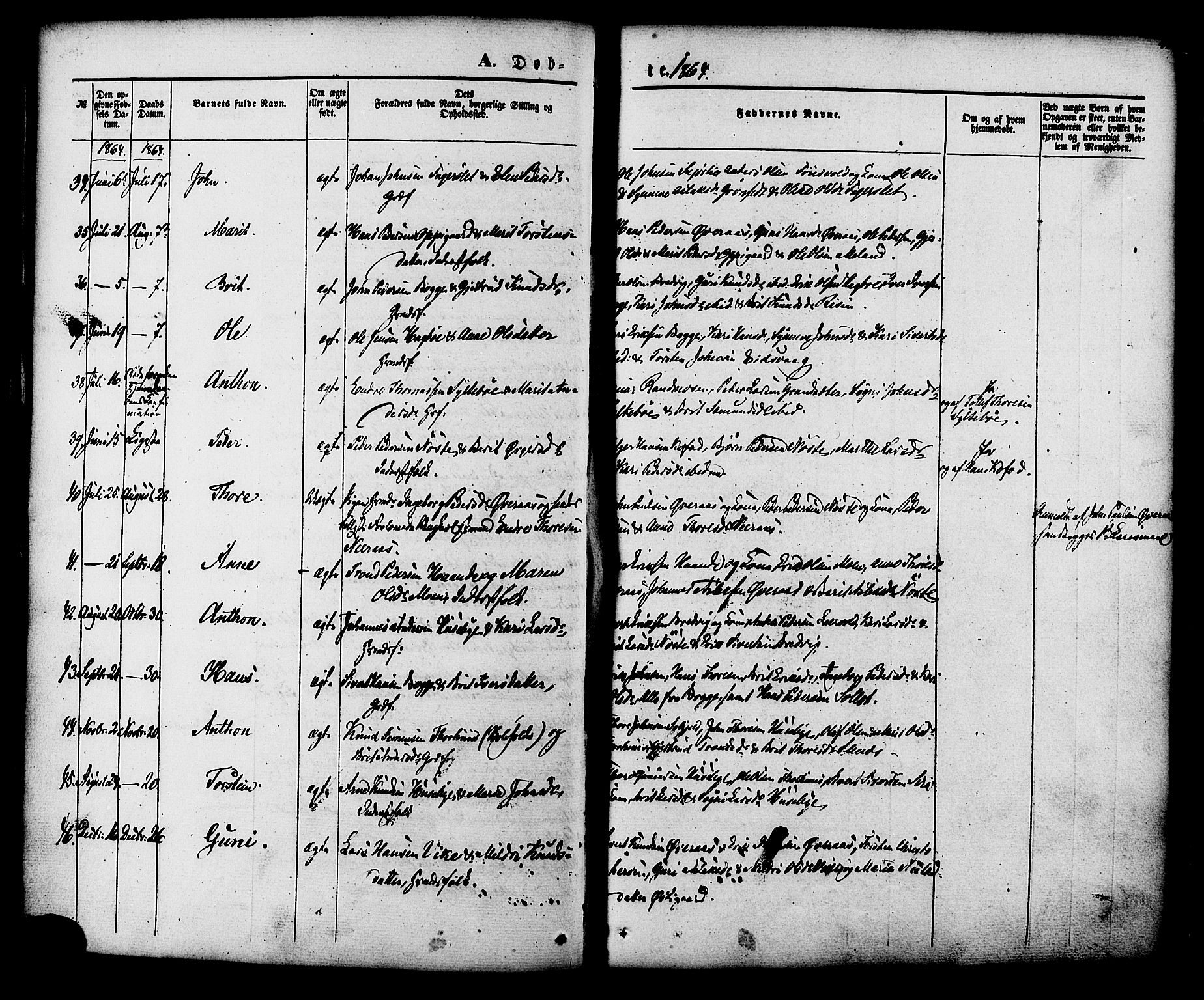 Ministerialprotokoller, klokkerbøker og fødselsregistre - Møre og Romsdal, AV/SAT-A-1454/552/L0637: Ministerialbok nr. 552A01, 1845-1879, s. 48