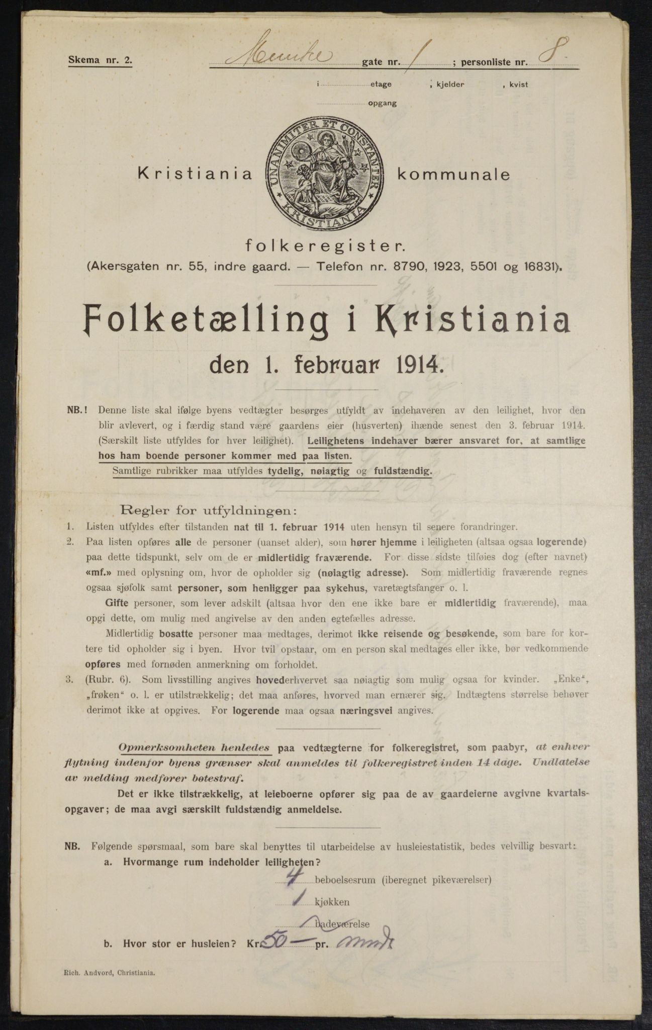 OBA, Kommunal folketelling 1.2.1914 for Kristiania, 1914, s. 67937