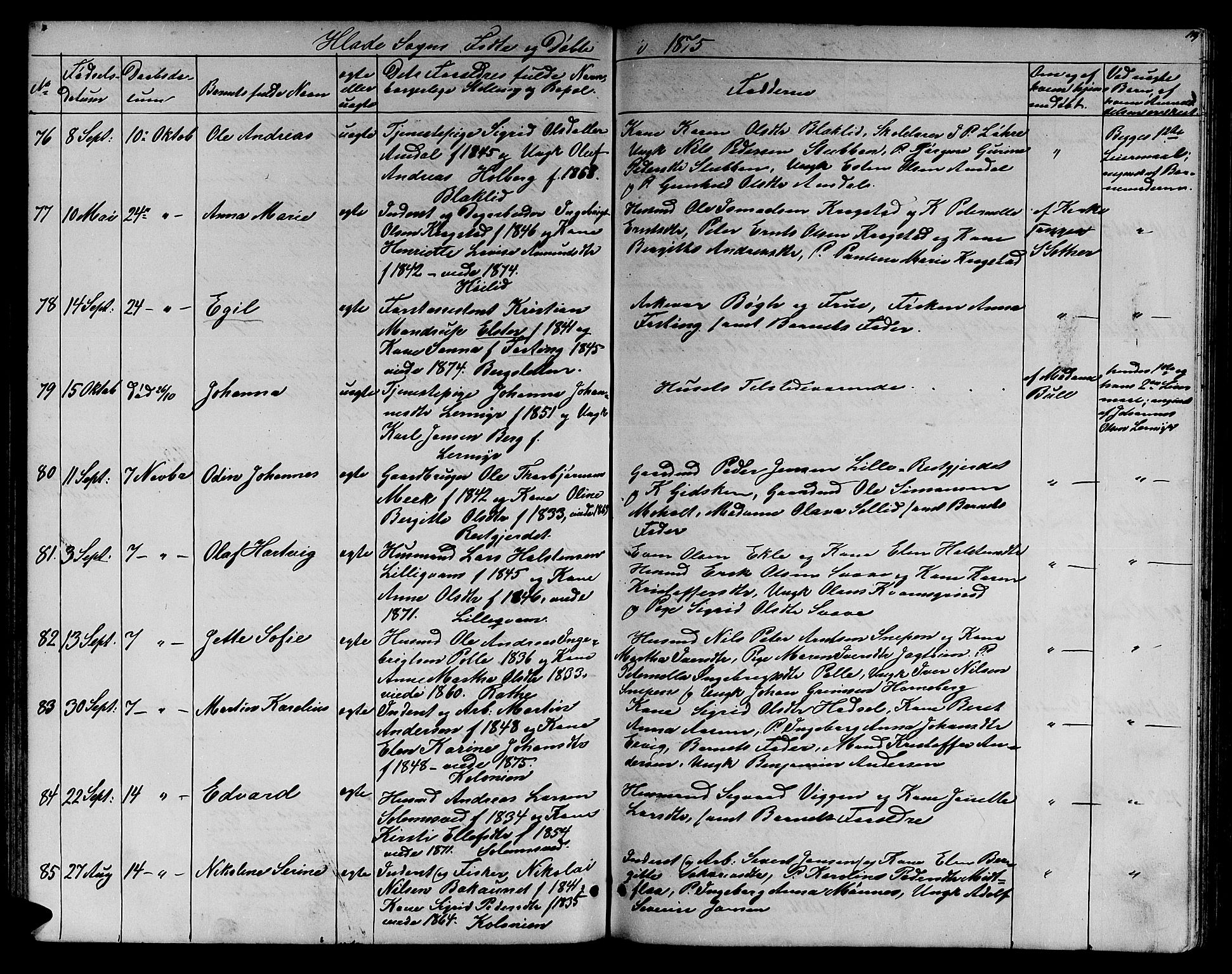 Ministerialprotokoller, klokkerbøker og fødselsregistre - Sør-Trøndelag, AV/SAT-A-1456/606/L0311: Klokkerbok nr. 606C07, 1860-1877, s. 119