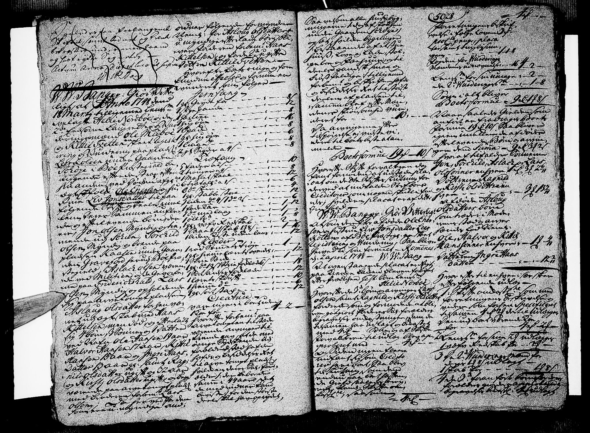 Nedre Telemark sorenskriveri, SAKO/A-135/H/Hb/Hbb/L0007: Skifteprotokoll kopi, 1748-1750, s. 5027b-5028a