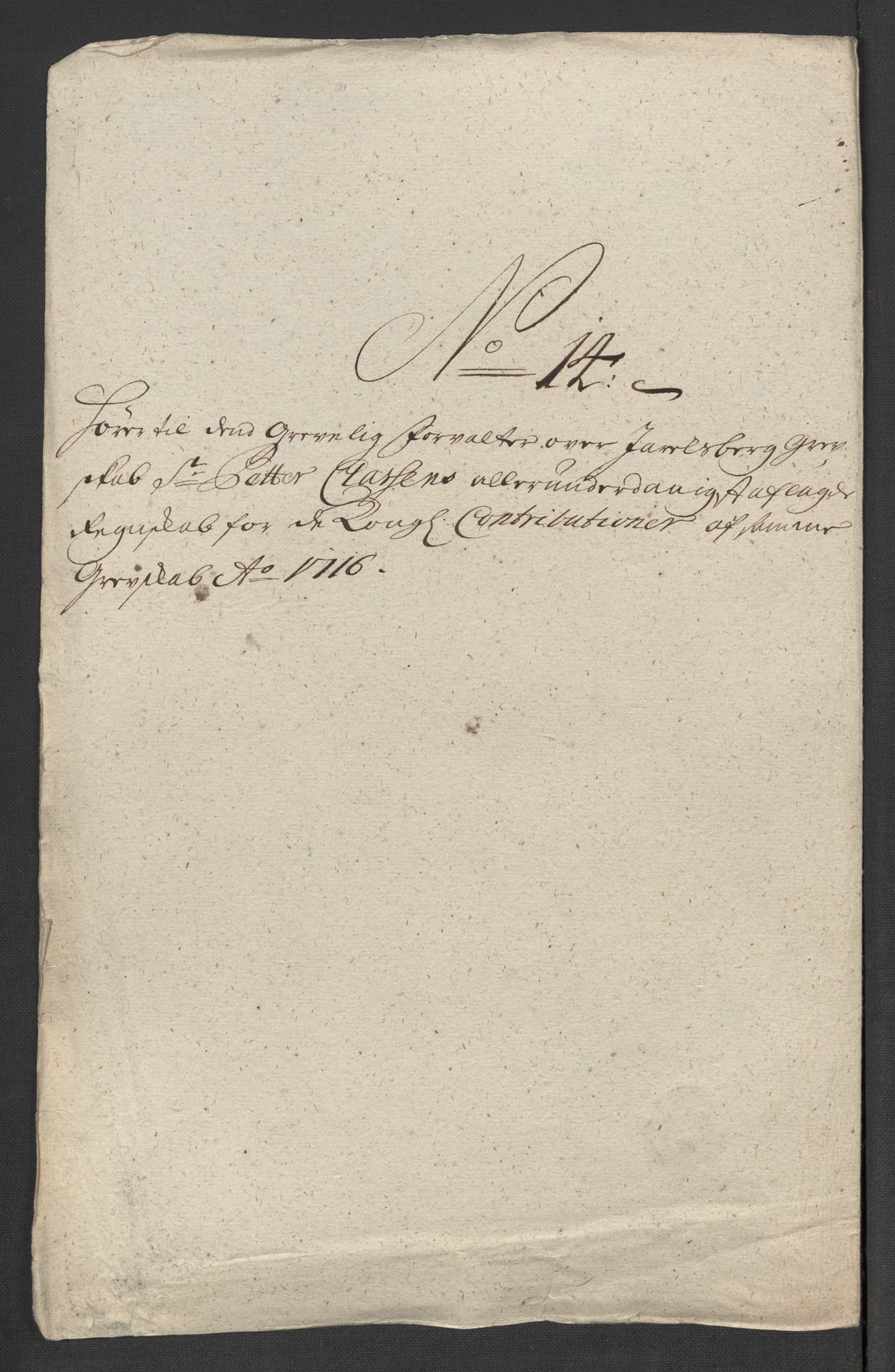 Rentekammeret inntil 1814, Reviderte regnskaper, Fogderegnskap, RA/EA-4092/R32/L1880: Fogderegnskap Jarlsberg grevskap, 1716, s. 230