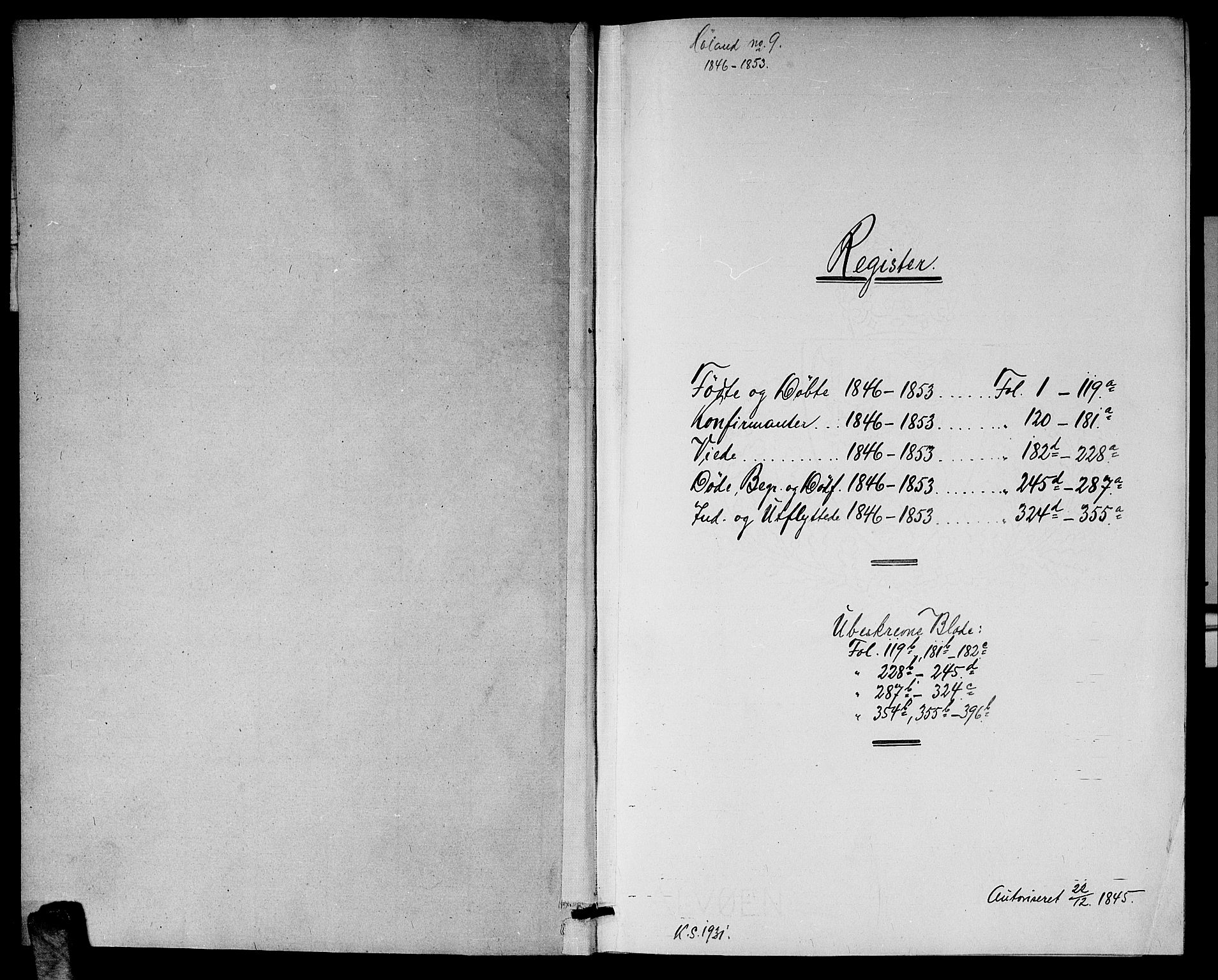 Høland prestekontor Kirkebøker, SAO/A-10346a/G/Ga/L0003: Klokkerbok nr. I 3, 1846-1853
