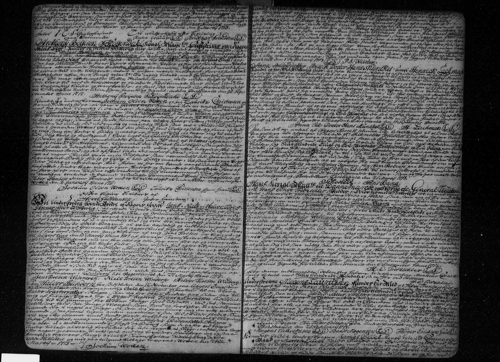 Aker sorenskriveri, SAO/A-10895/G/Gb/Gba/L0001: Pantebok nr. I 1, 1710-1740, s. 22