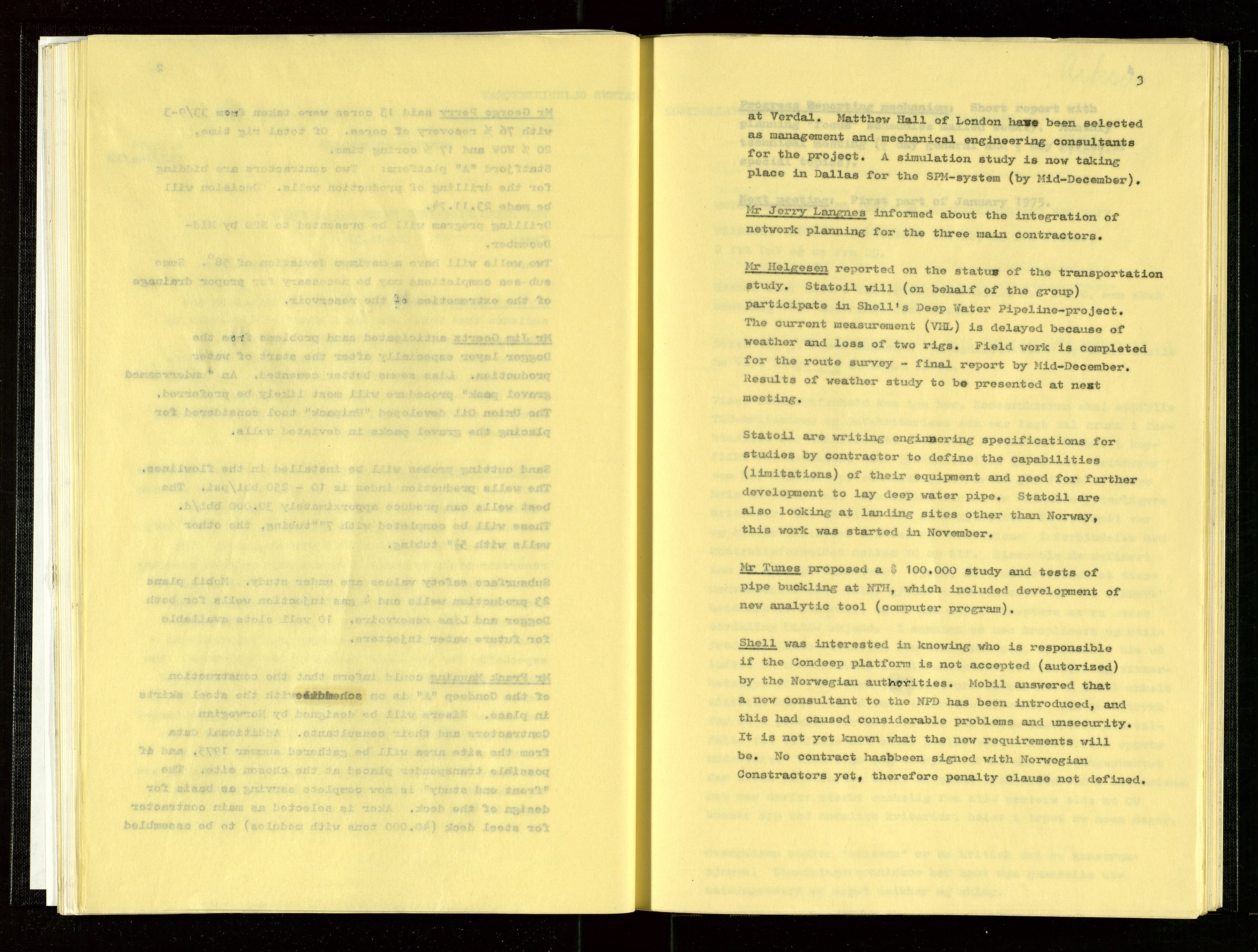 Oljedirektoratet, AV/SAST-A-101366/Aa/L0003: Referatprotokoller, 1974