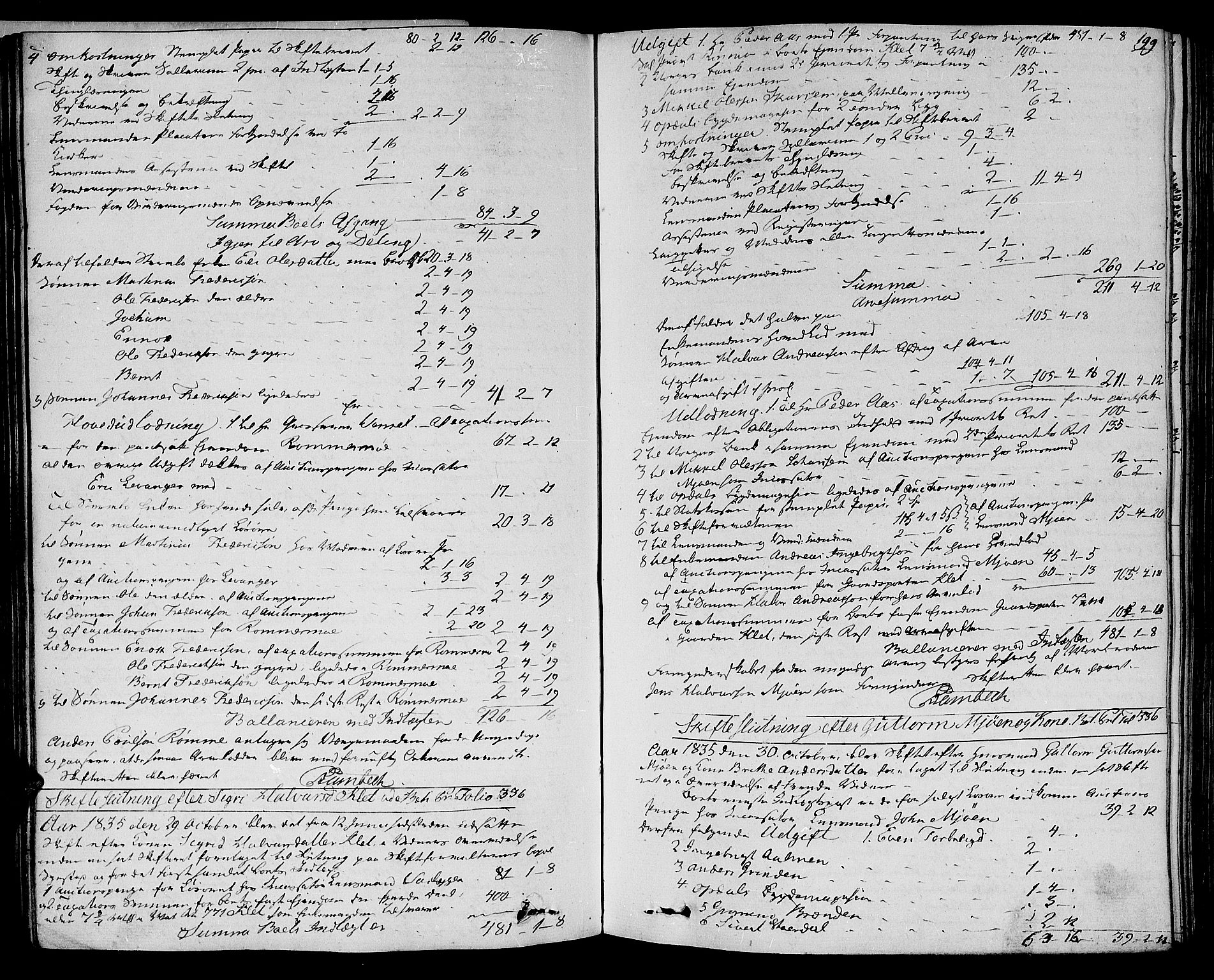 Orkdal sorenskriveri, SAT/A-4169/1/3/3Aa/L0011: Skifteprotokoller, 1826-1845, s. 199