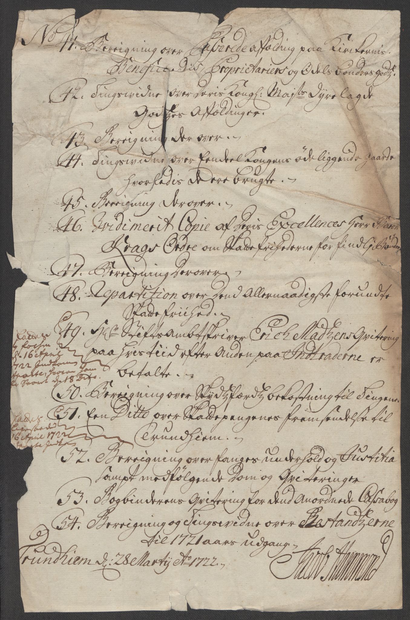 Rentekammeret inntil 1814, Reviderte regnskaper, Fogderegnskap, AV/RA-EA-4092/R57/L3861: Fogderegnskap Fosen, 1712-1713, s. 276