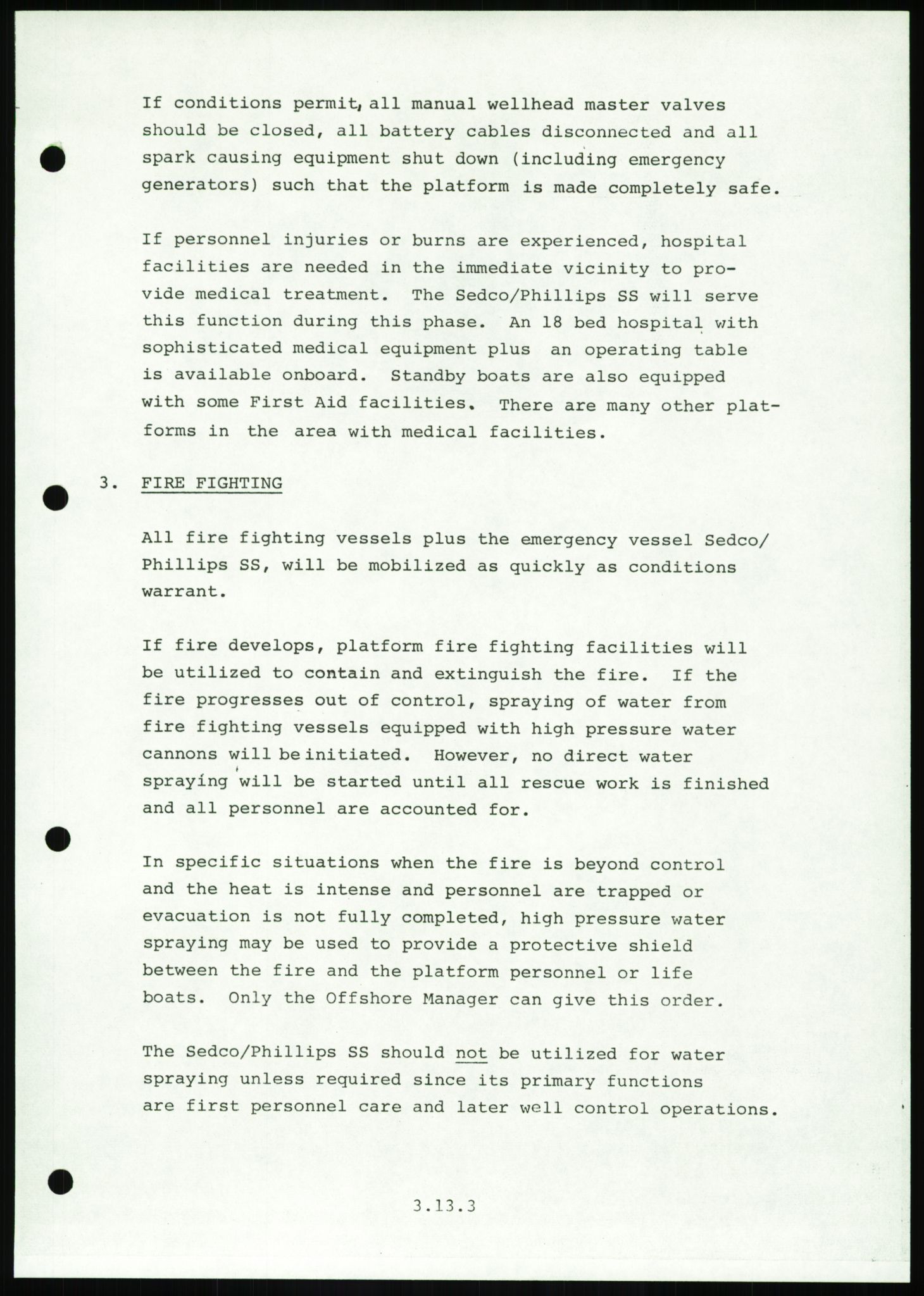 Justisdepartementet, Granskningskommisjonen ved Alexander Kielland-ulykken 27.3.1980, AV/RA-S-1165/D/L0016: O Beredskapsplaner (Doku.liste + O1-O3 av 3), 1980-1981, s. 158