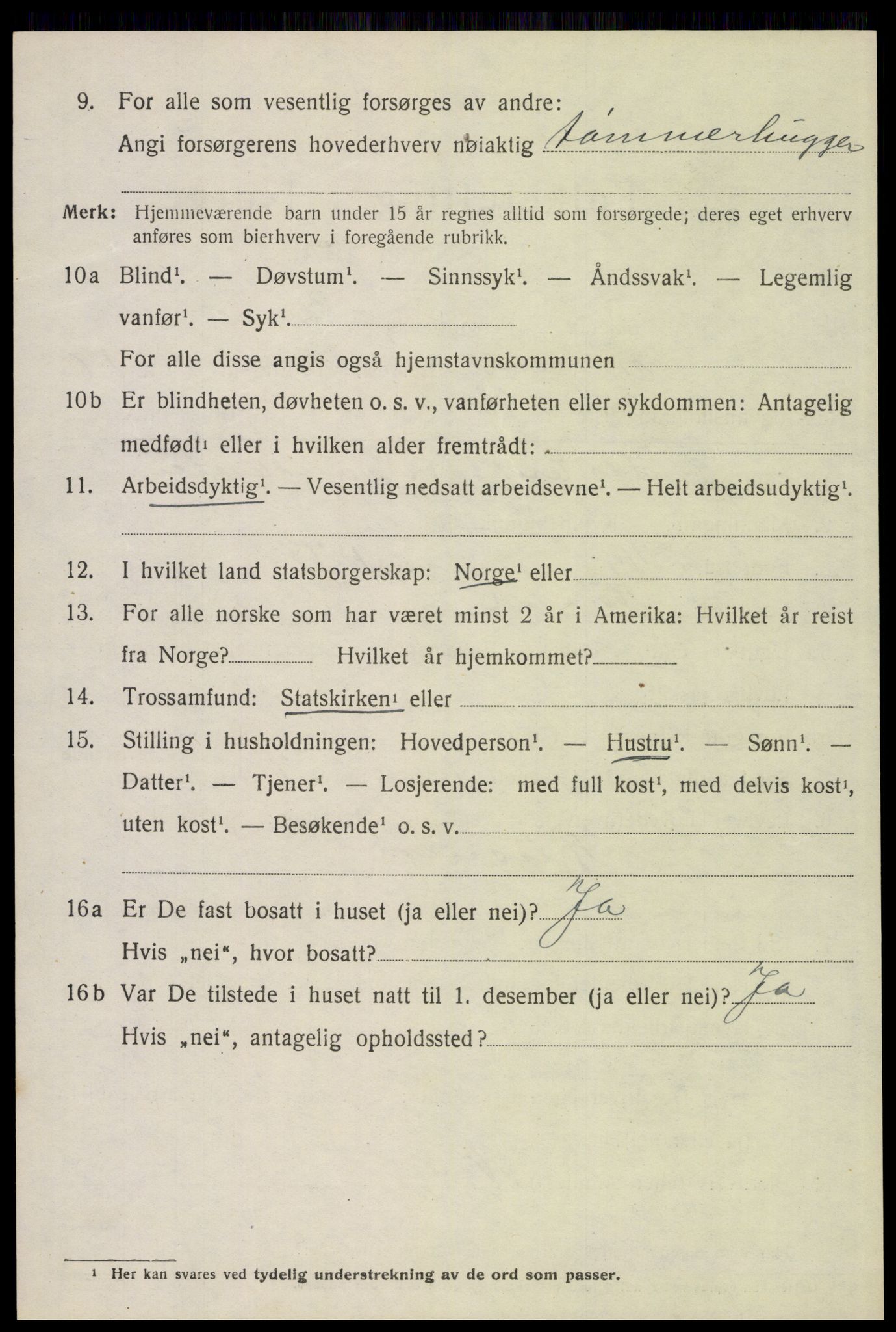 SAH, Folketelling 1920 for 0428 Trysil herred, 1920, s. 10610