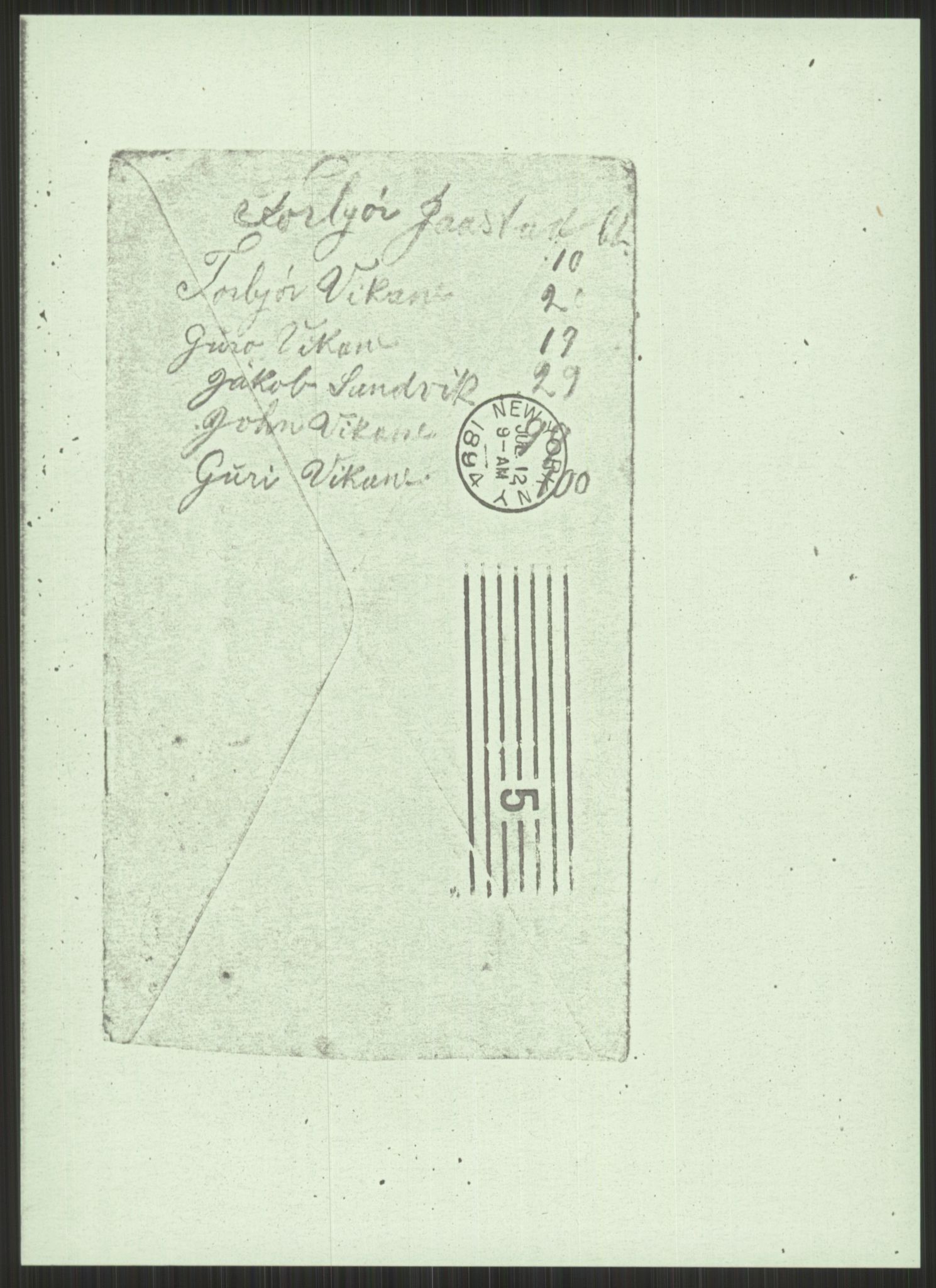 Samlinger til kildeutgivelse, Amerikabrevene, AV/RA-EA-4057/F/L0032: Innlån fra Hordaland: Nesheim - Øverland, 1838-1914, s. 563