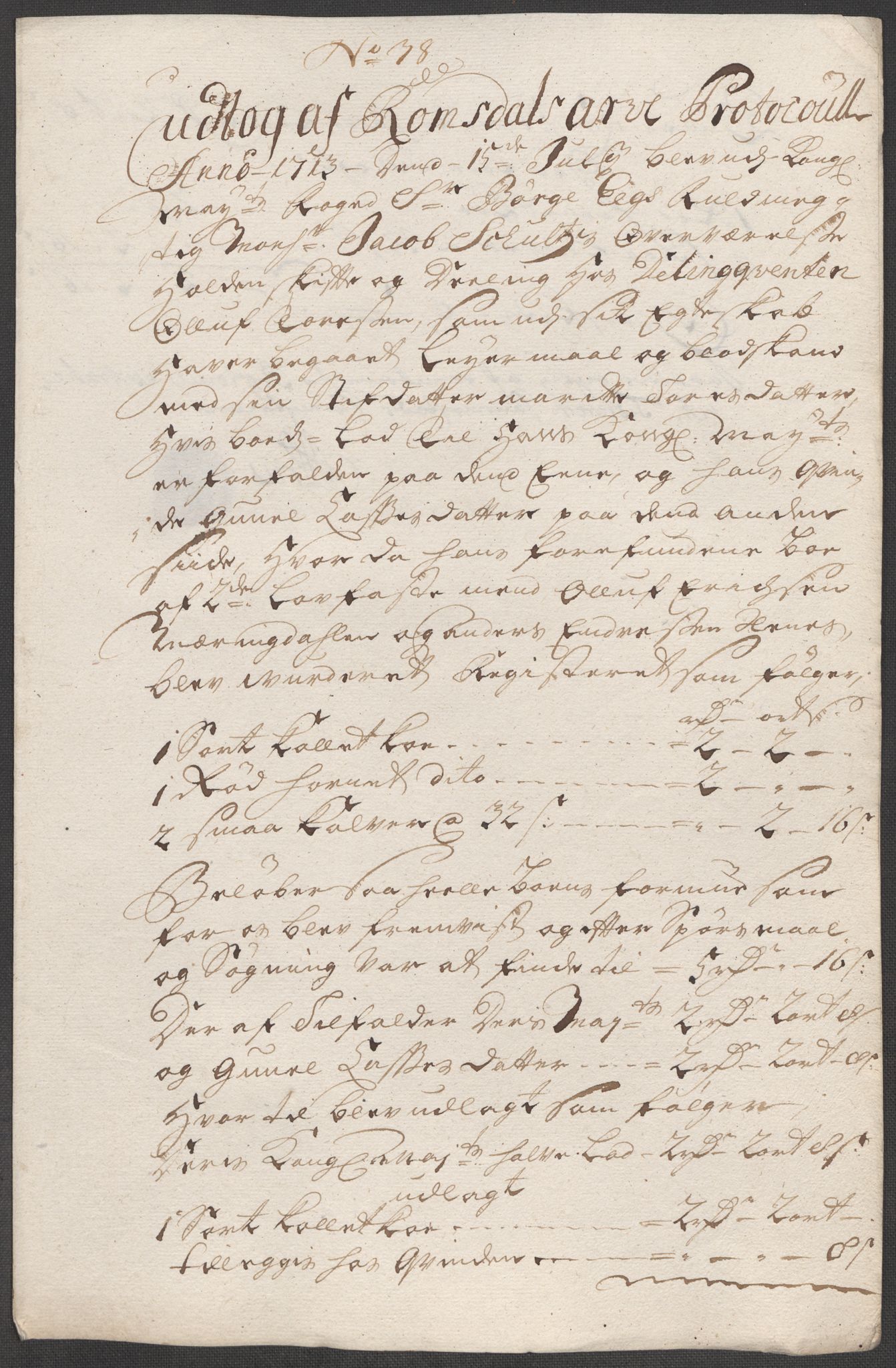 Rentekammeret inntil 1814, Reviderte regnskaper, Fogderegnskap, AV/RA-EA-4092/R55/L3662: Fogderegnskap Romsdal, 1713-1714, s. 188